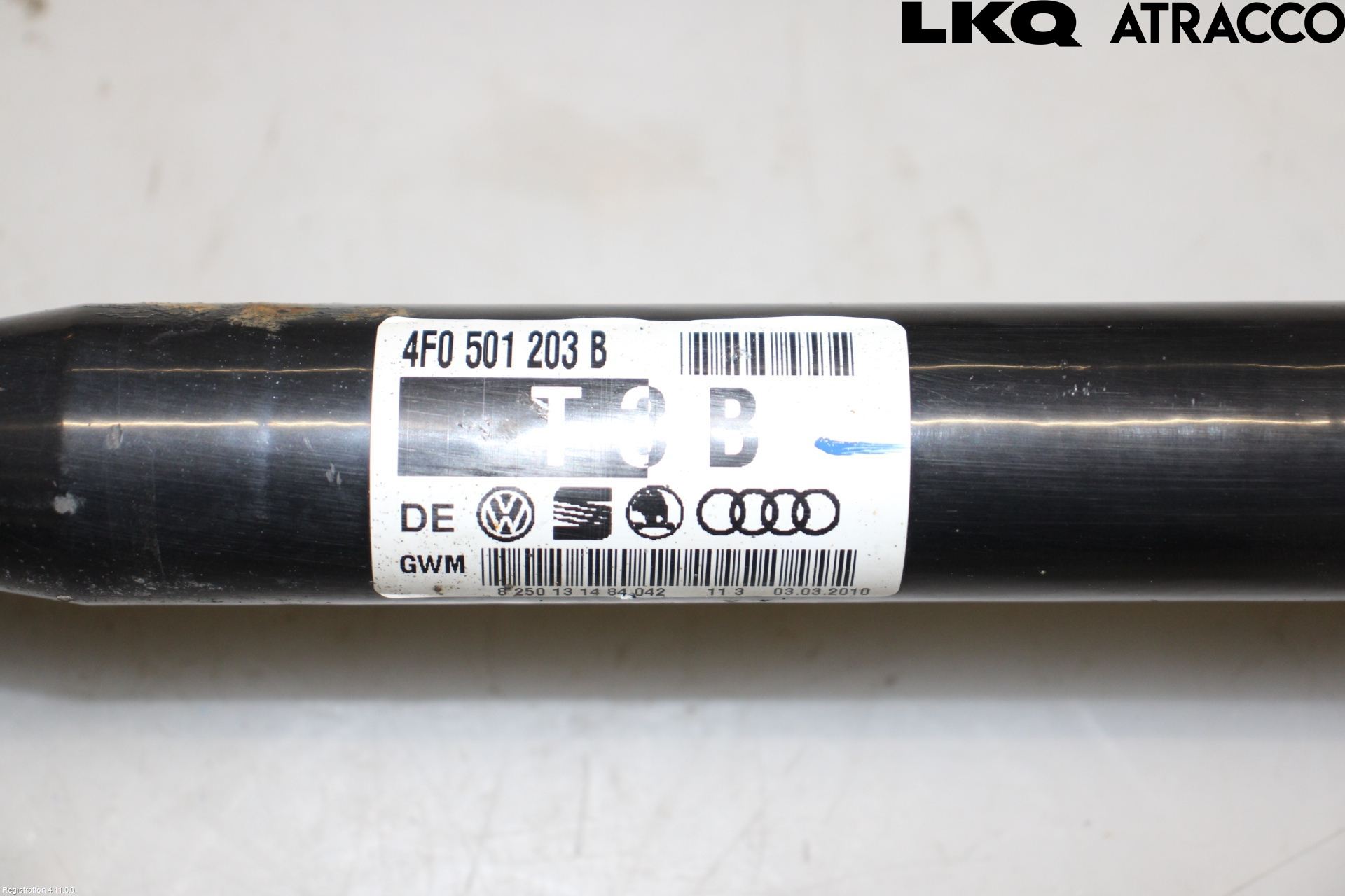 Audi A6/S6     05-11 Drivaksel Bak Kompl Høyre