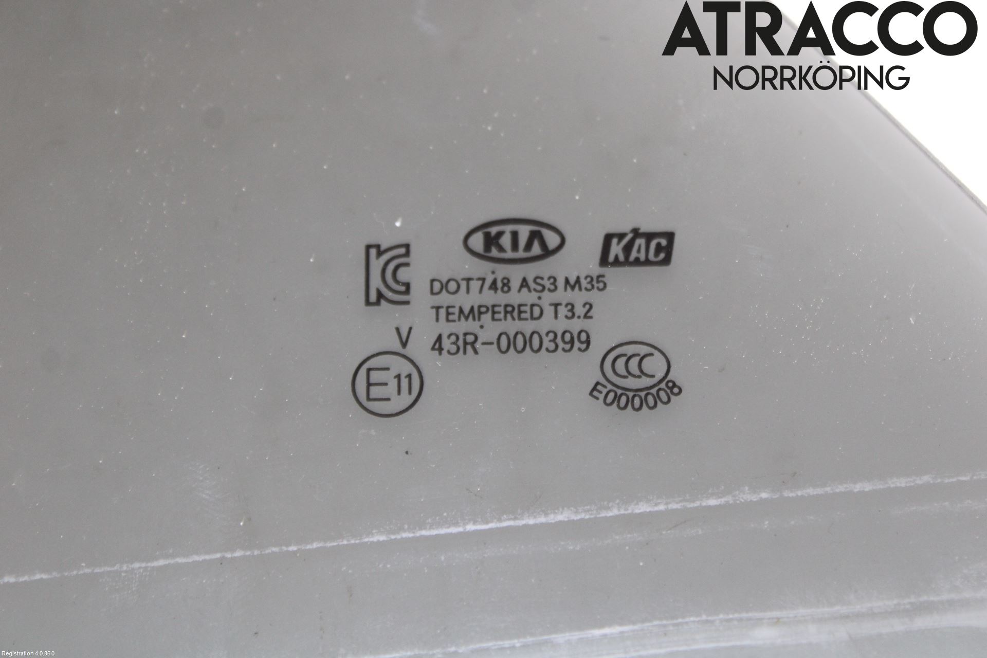 Kia PICANTO 12-17 Dørrute Bak Vens Trekant 4D