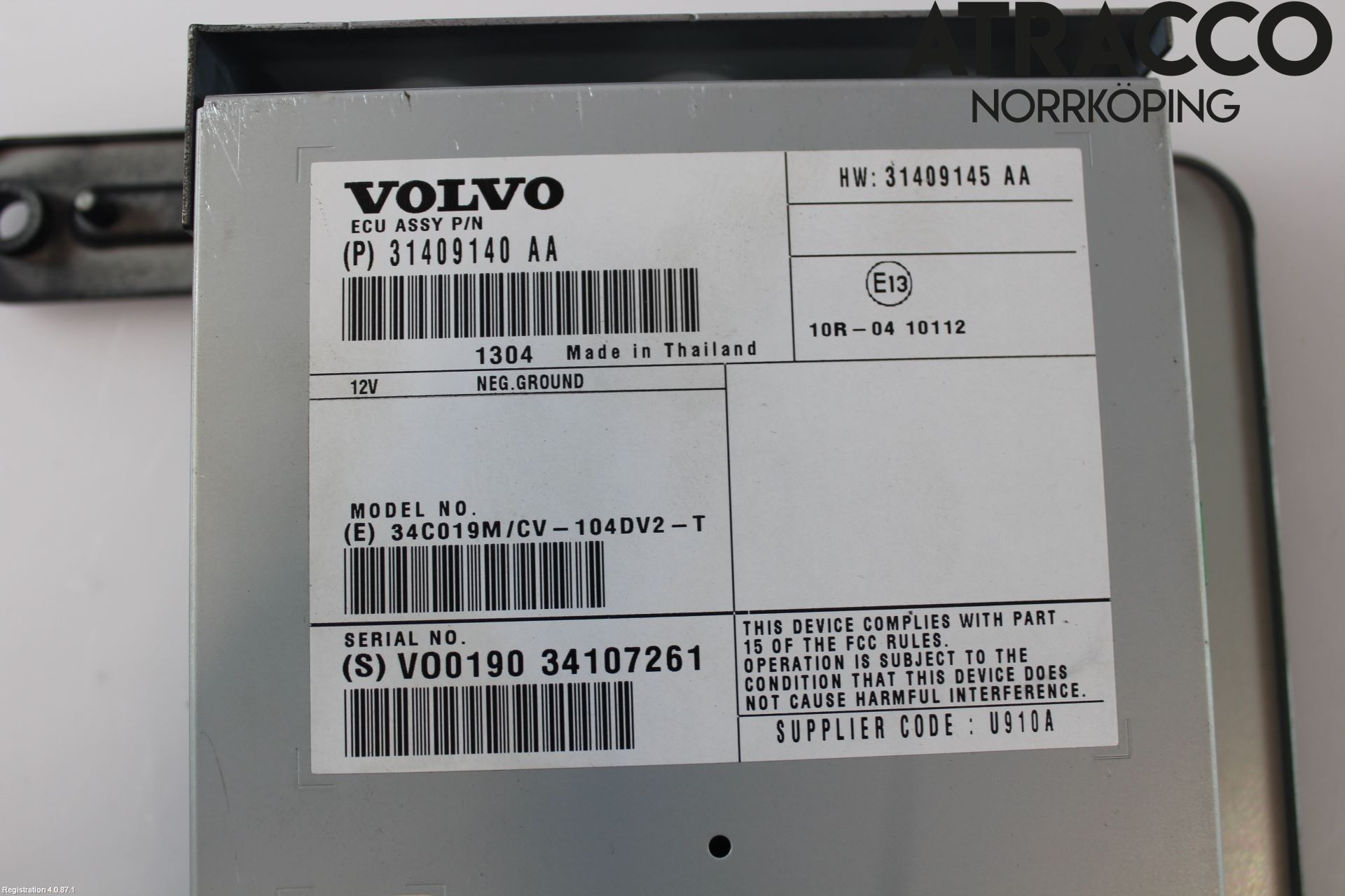 Volvo V70 08-13 Stereo Forsterker