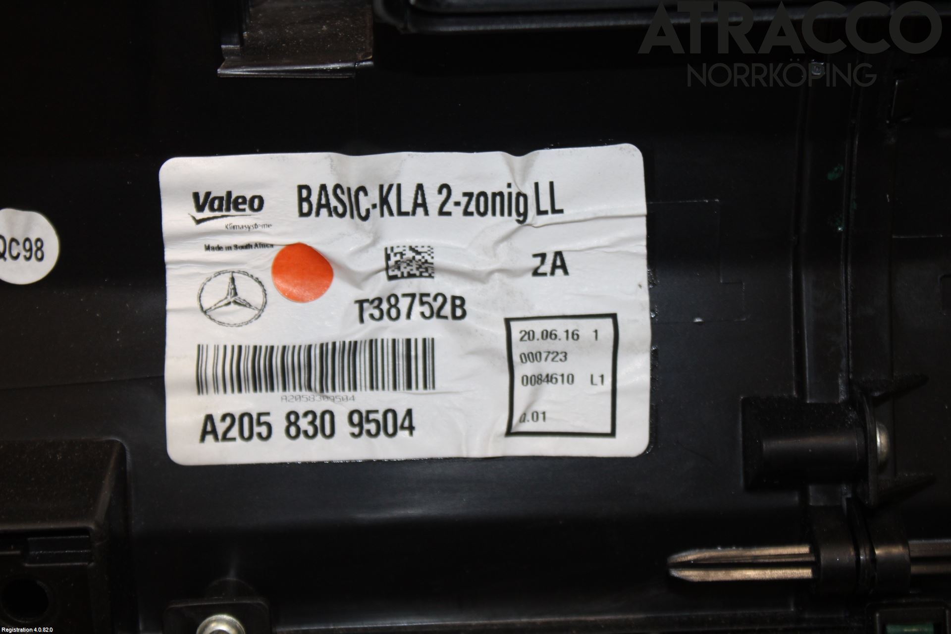 Mercedes-Benz MB C-KLASS (W205) 14-21 Varmeapparat Register Komplett