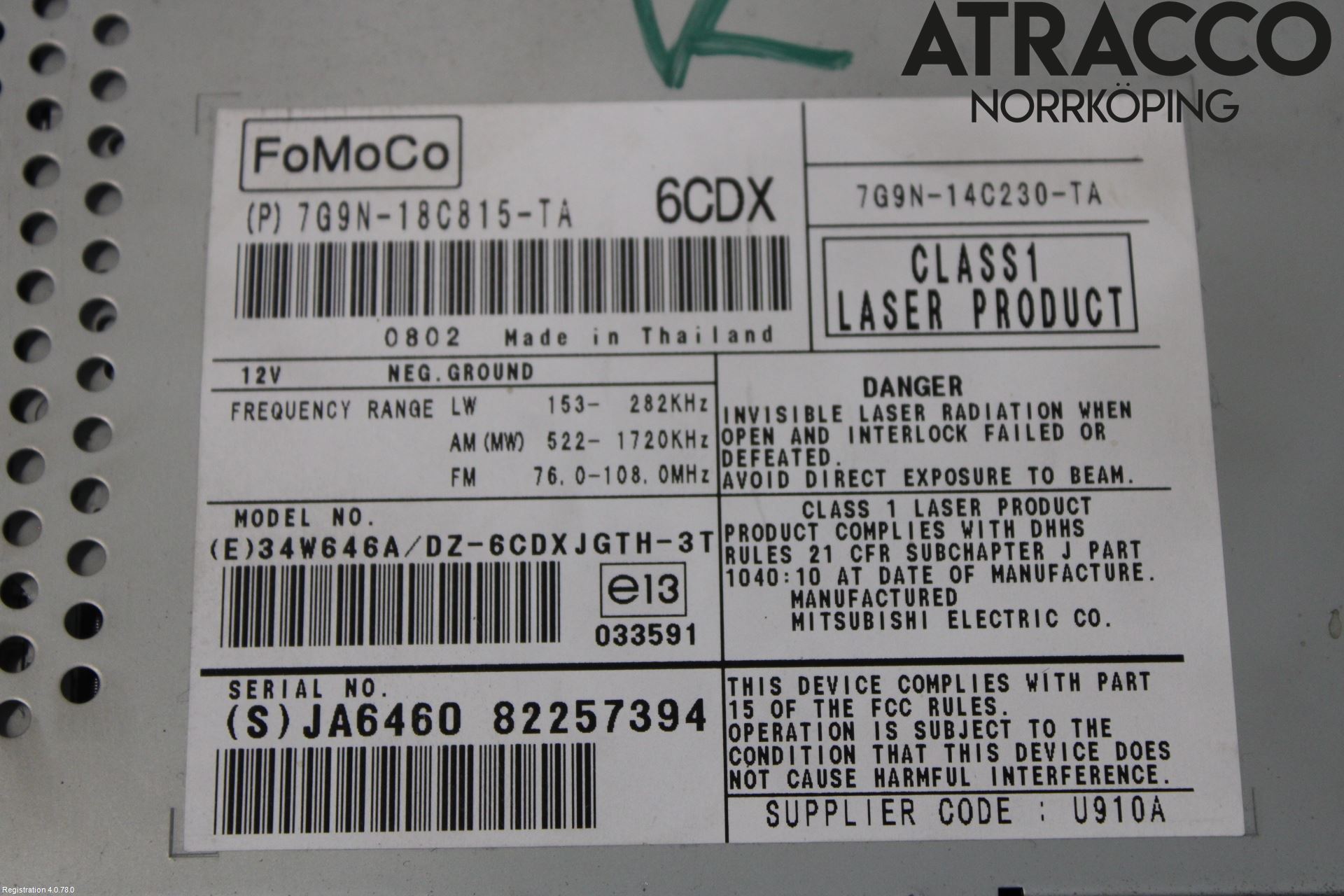 Jaguar XF 08-15 Stereo Radio Med Cd