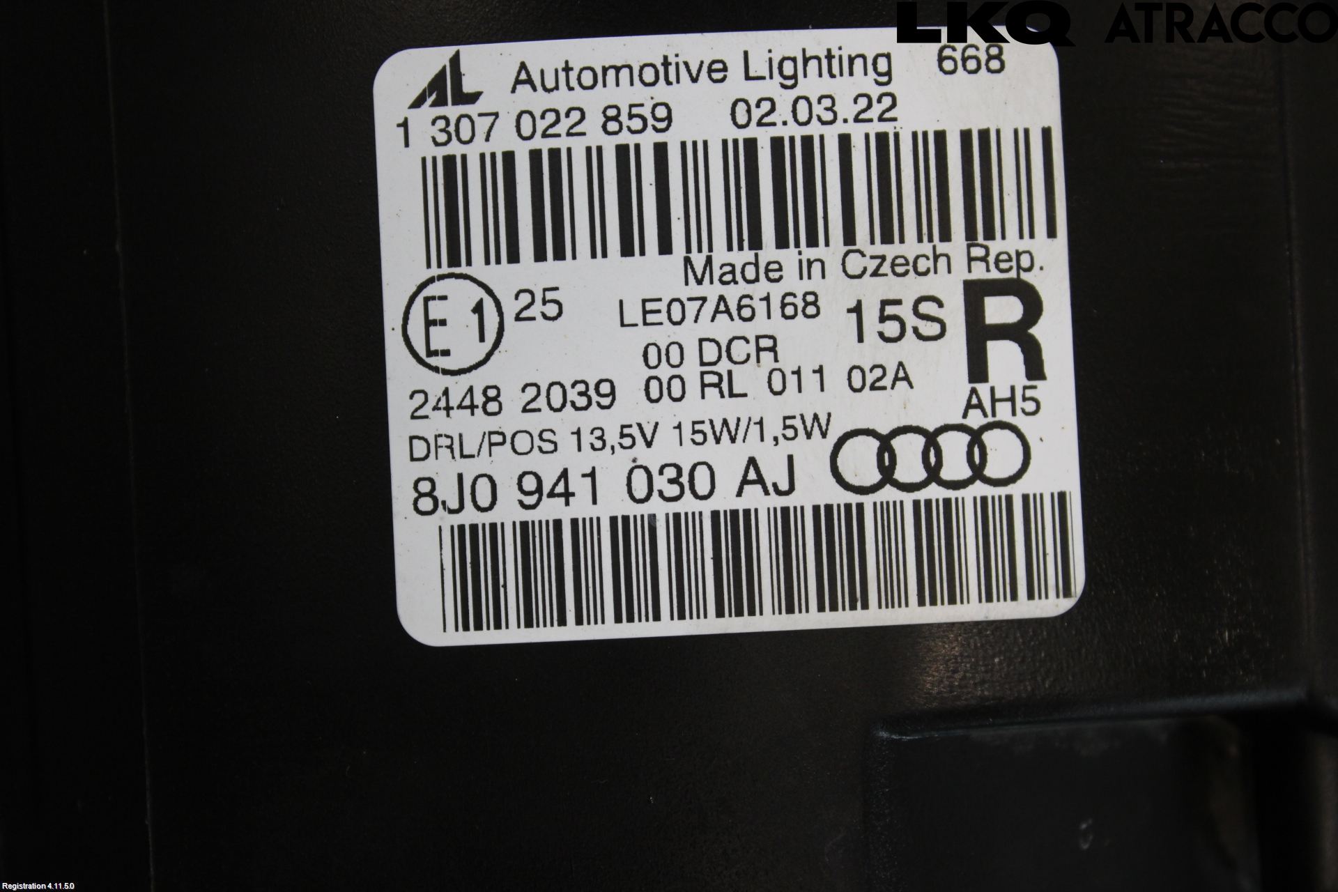 Audi TT/TTS 07-14 Frontlykt Høyre
