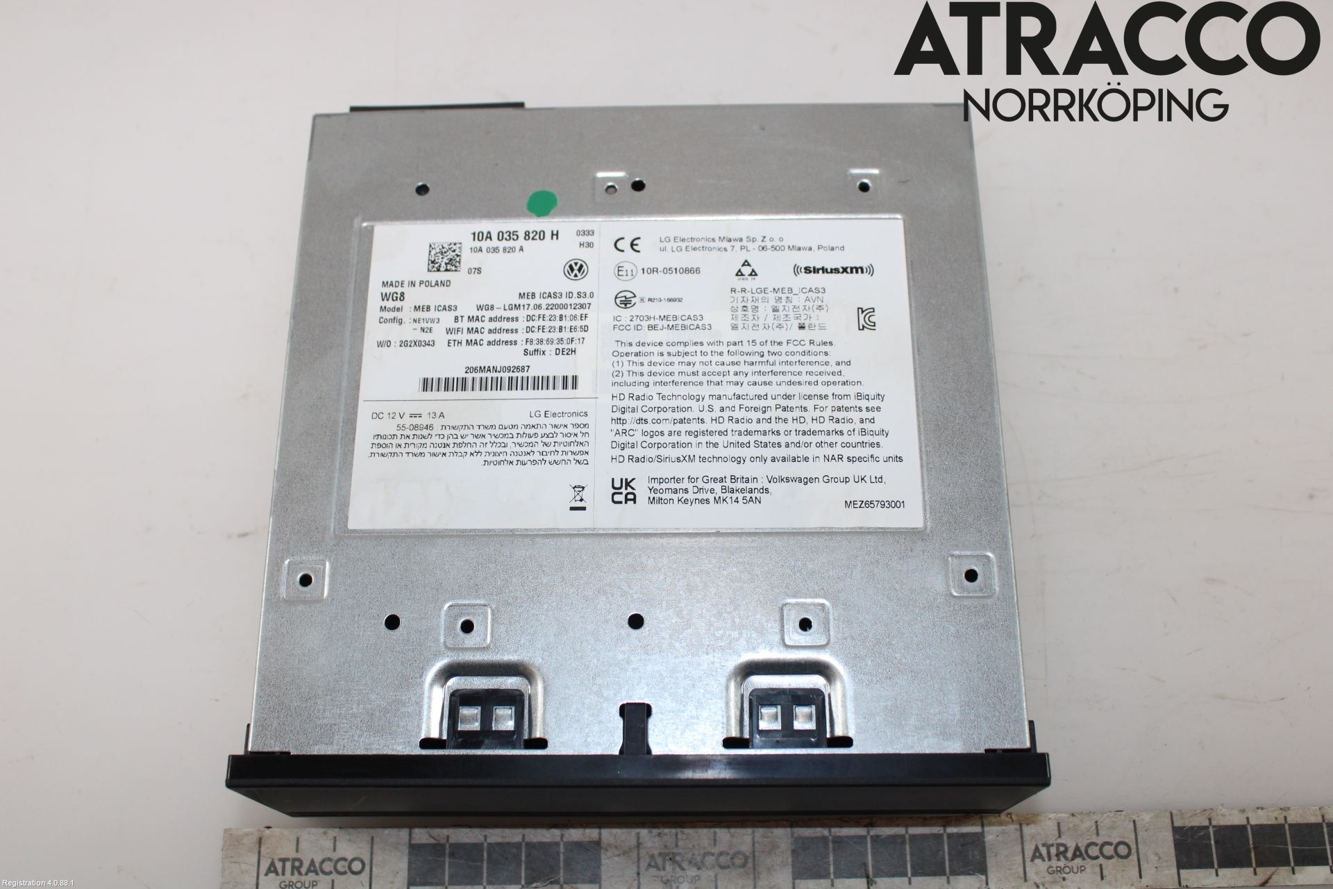 Volkswagen VW ID.3 21- Stereo Radio Med Cd