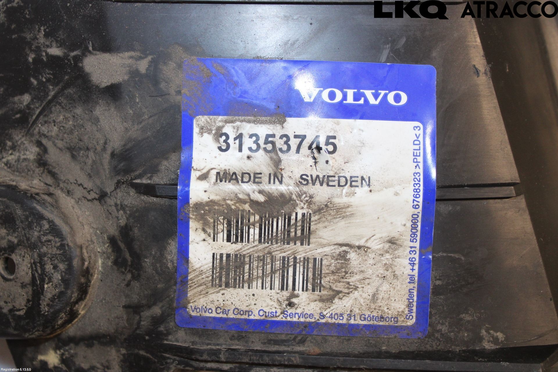 Volvo XC90 07-14 Støtfangerfeste Bak Høyre