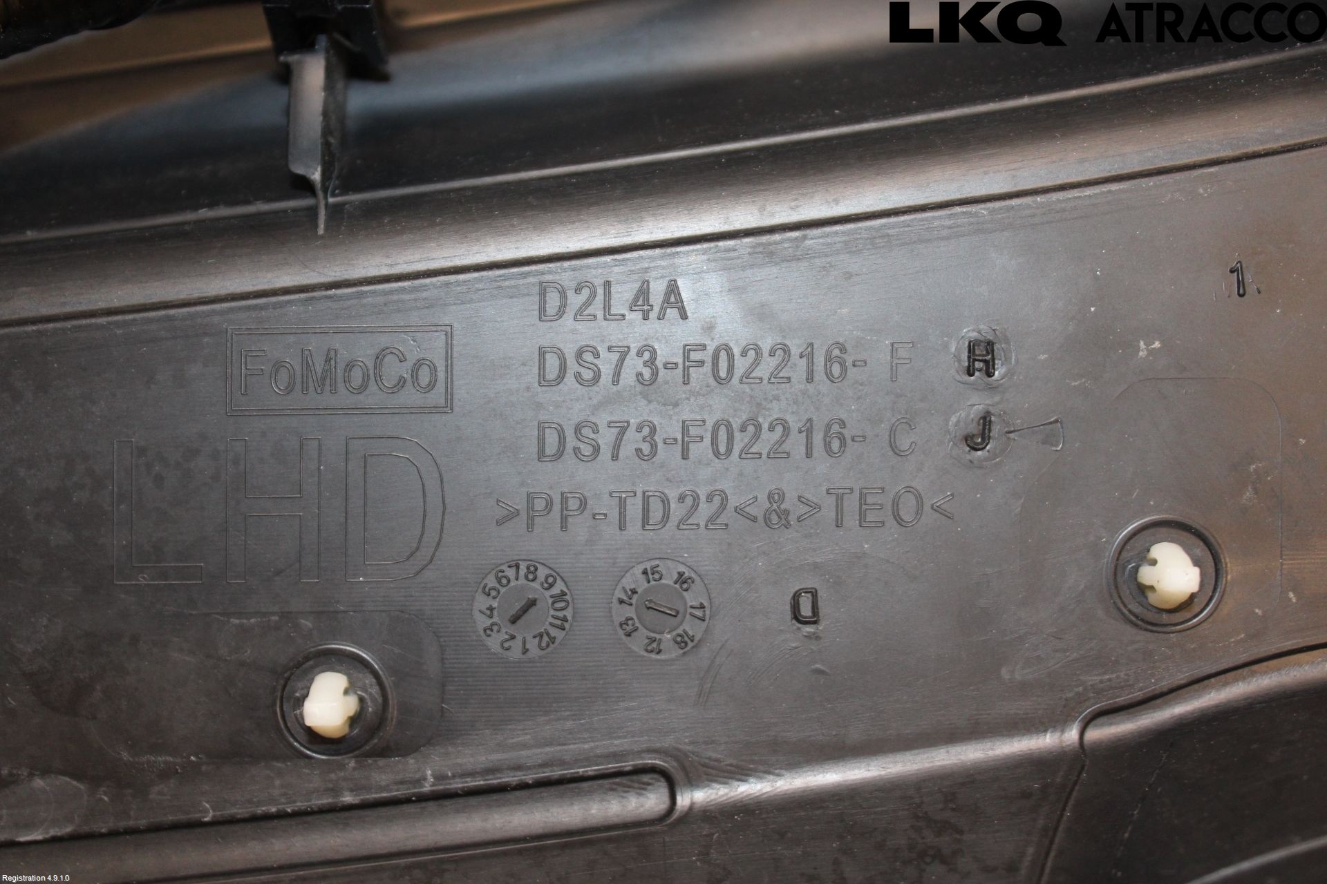 Ford MONDEO 15-22 Visker Deksel-Grill-Under Frr