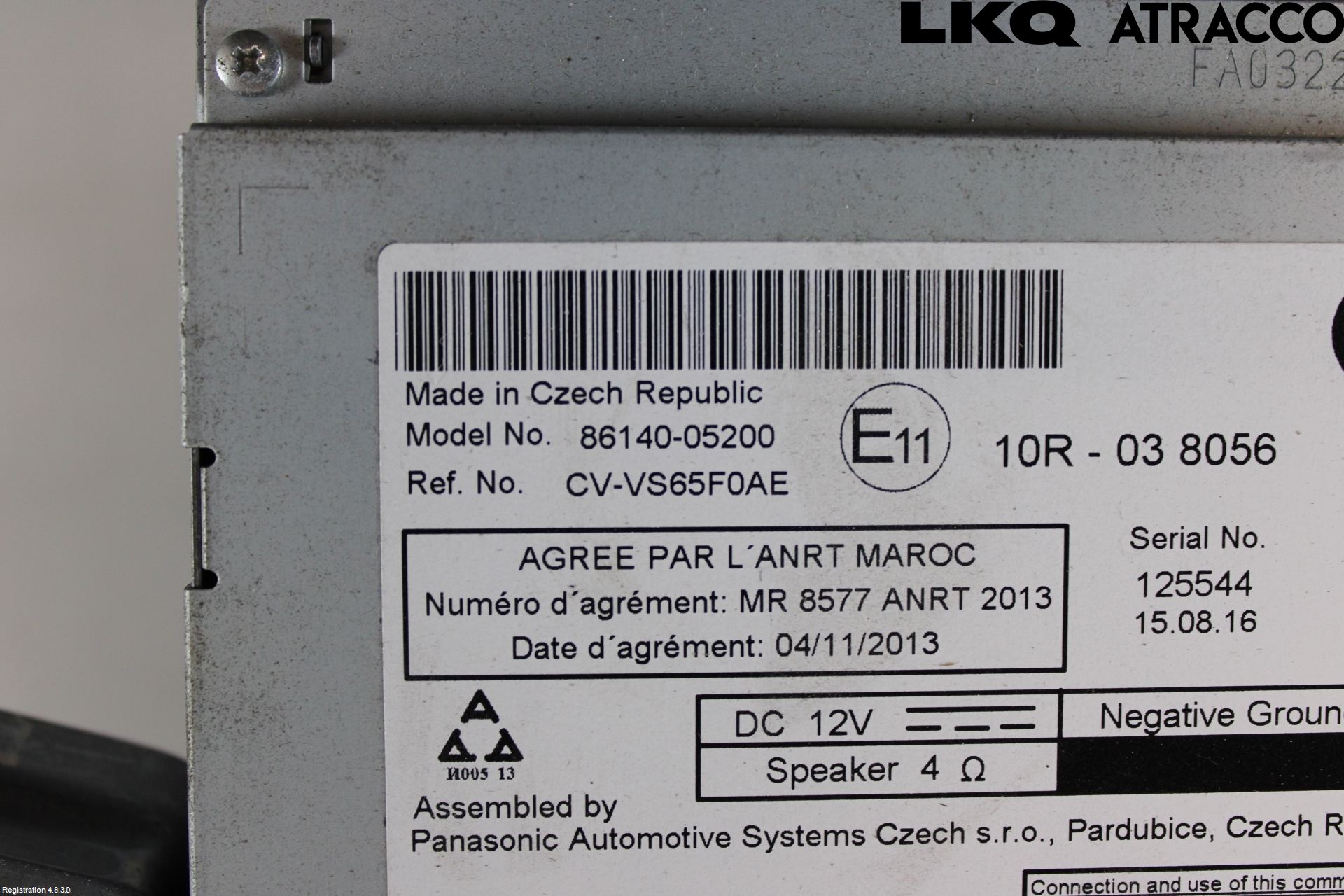 Toyota AVENSIS 16-18 Stereo Radio Med Cd