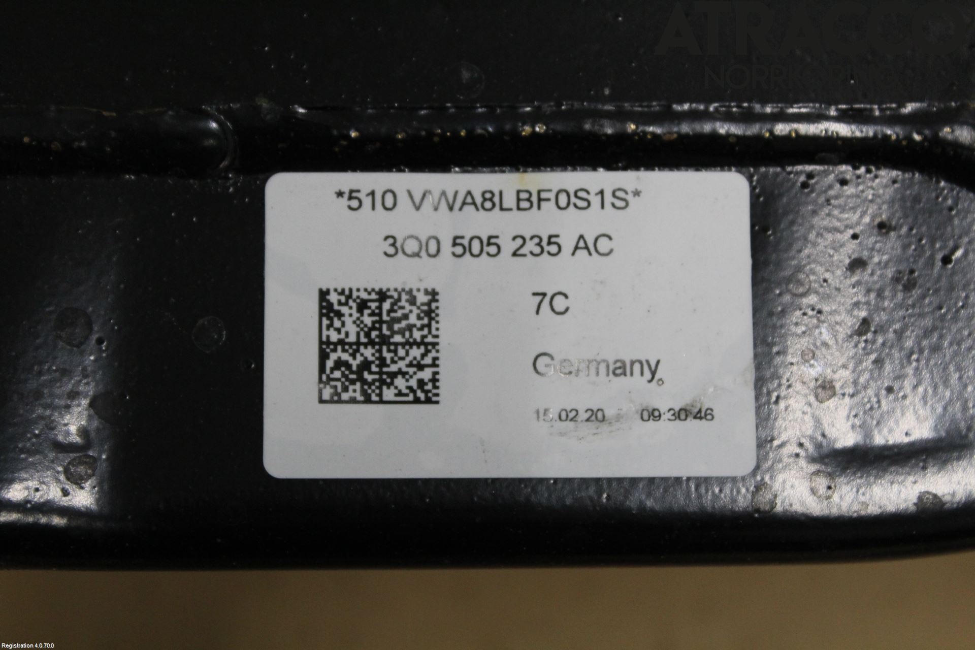 Volkswagen VW PASSAT 15-19 Bakaksel Feste Travers-Ramme