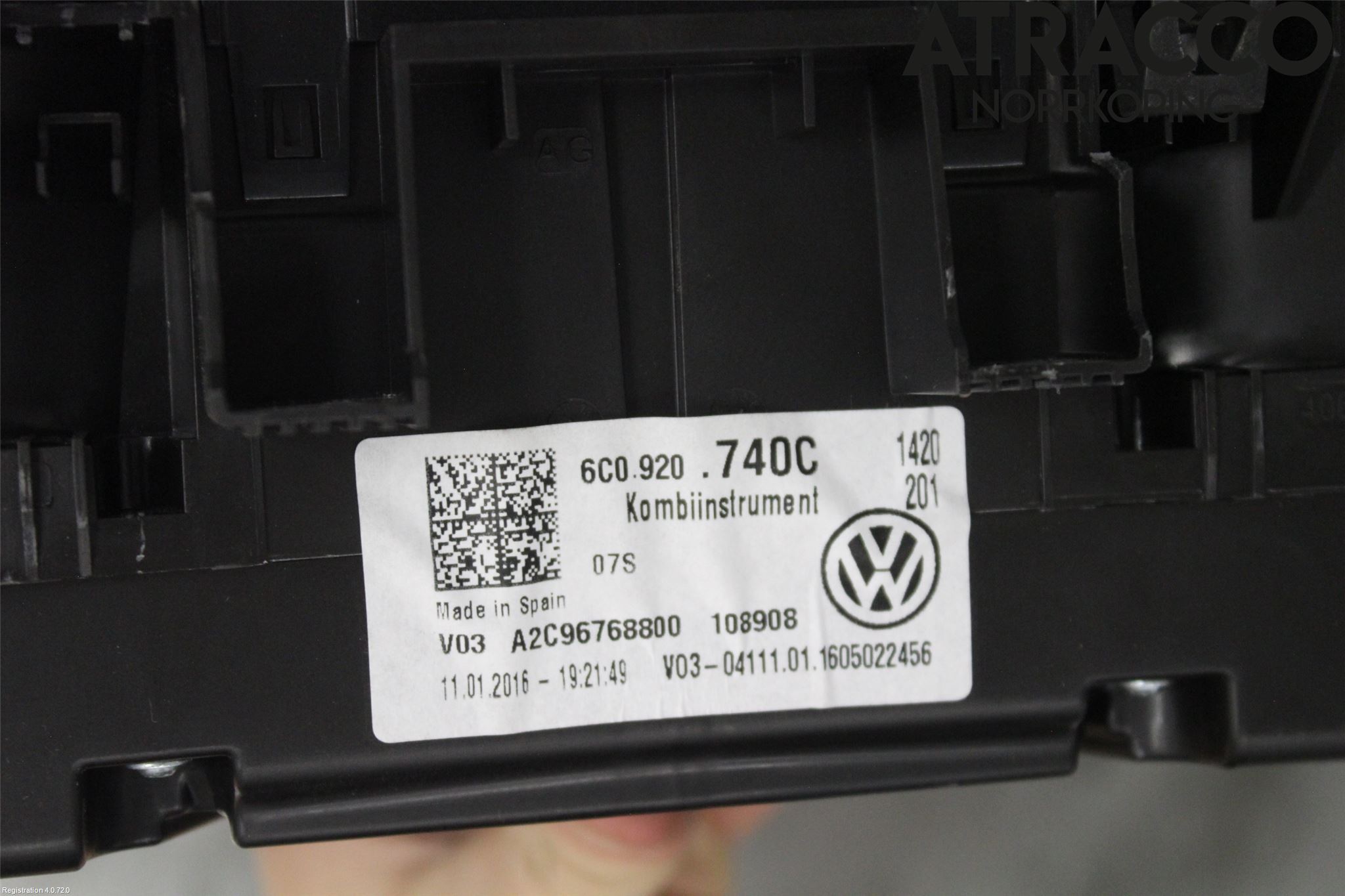 Volkswagen VW POLO 10-17 Instr Kombinert