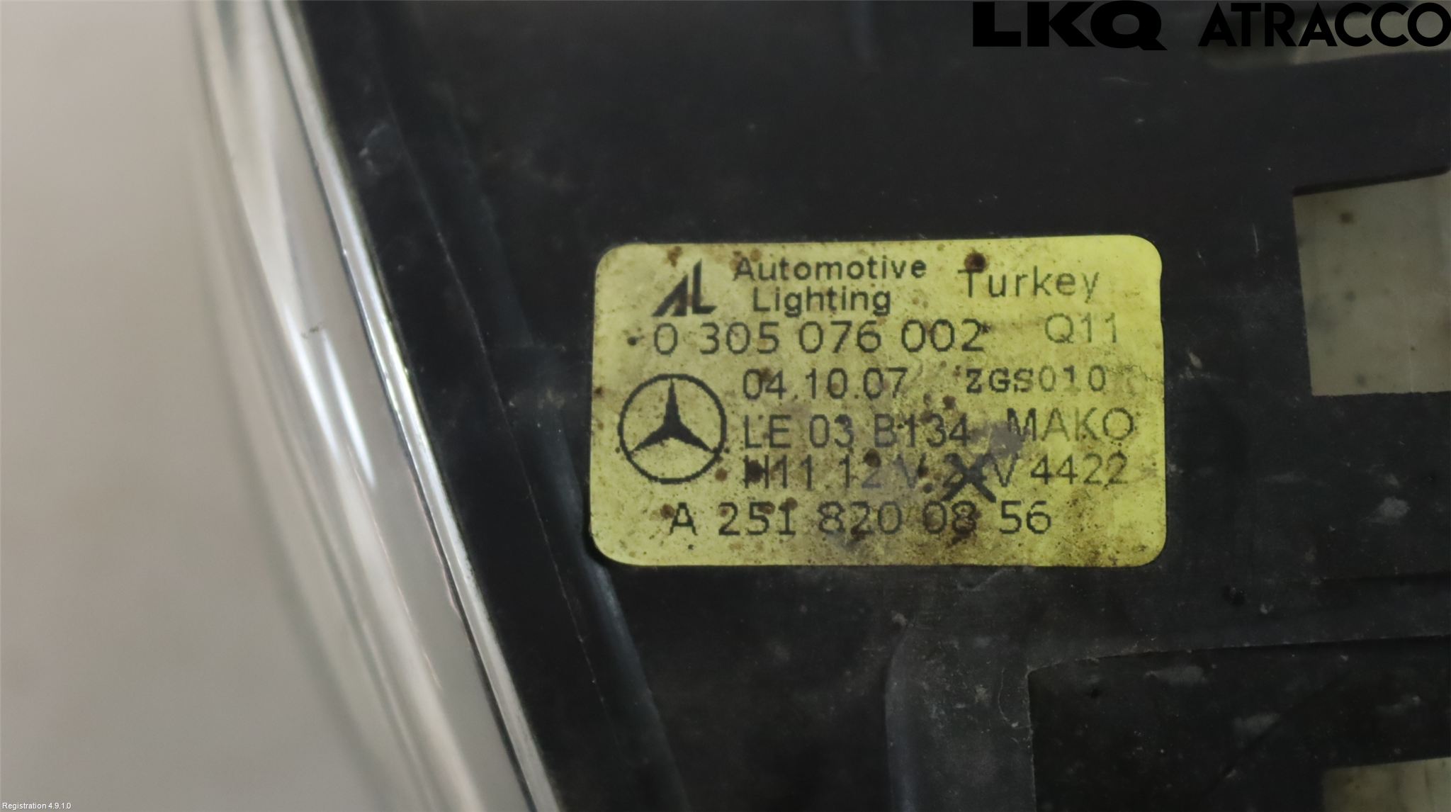 Mercedes-Benz MB C-KLASS (W204) 07-15 Frontlykt-Kurve-Tåkelys