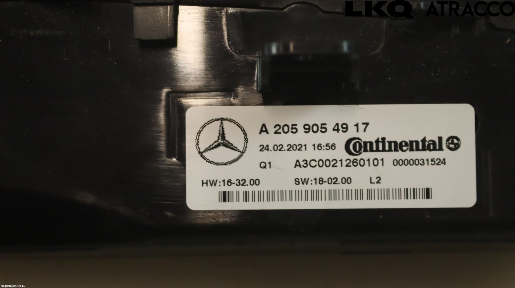 Mercedes-Benz MB EQC (N293) 20- Varmeapparat Panel(Regulering)
