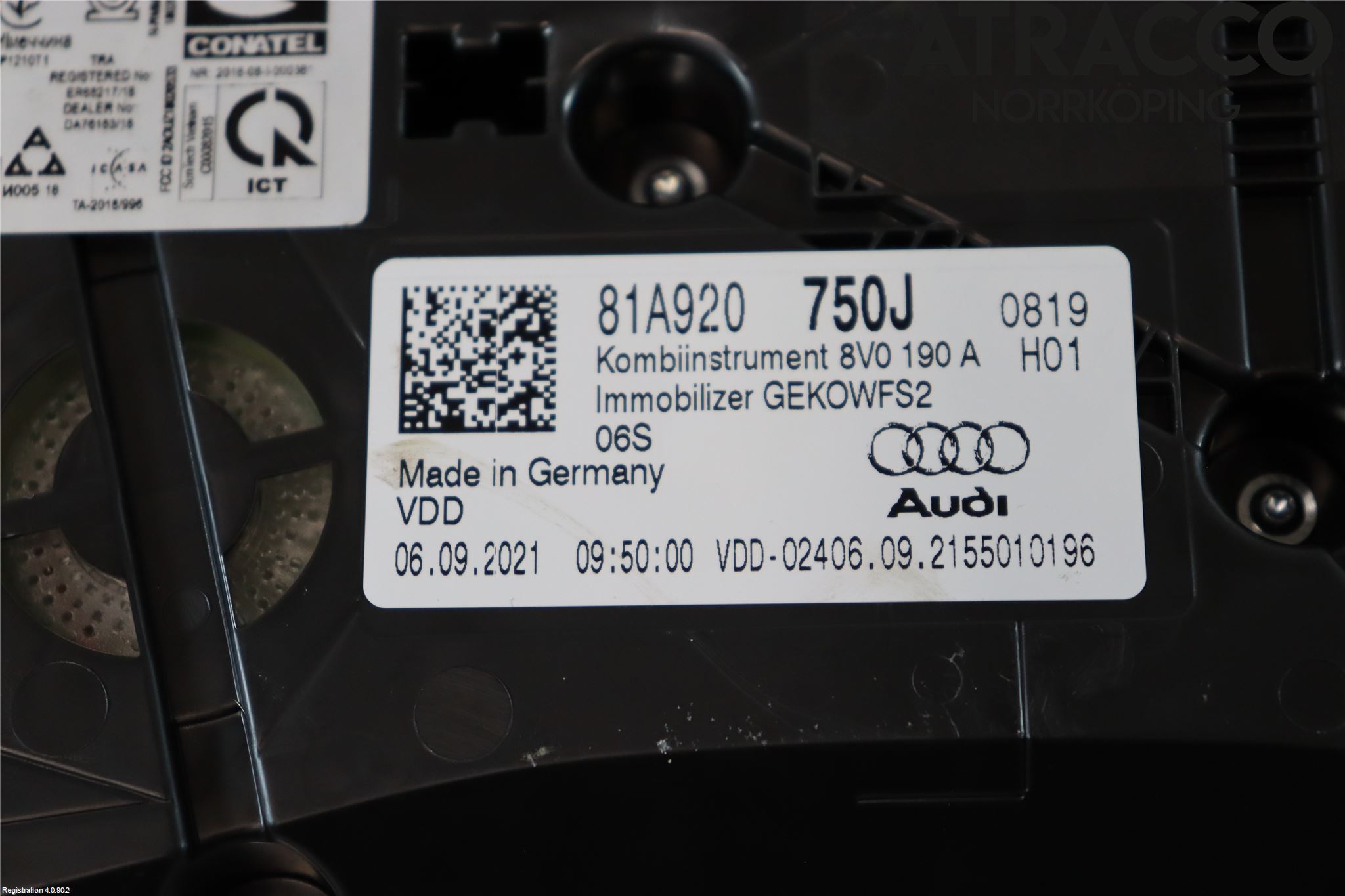 Audi Q2/SQ2 17- Instr Kombinert
