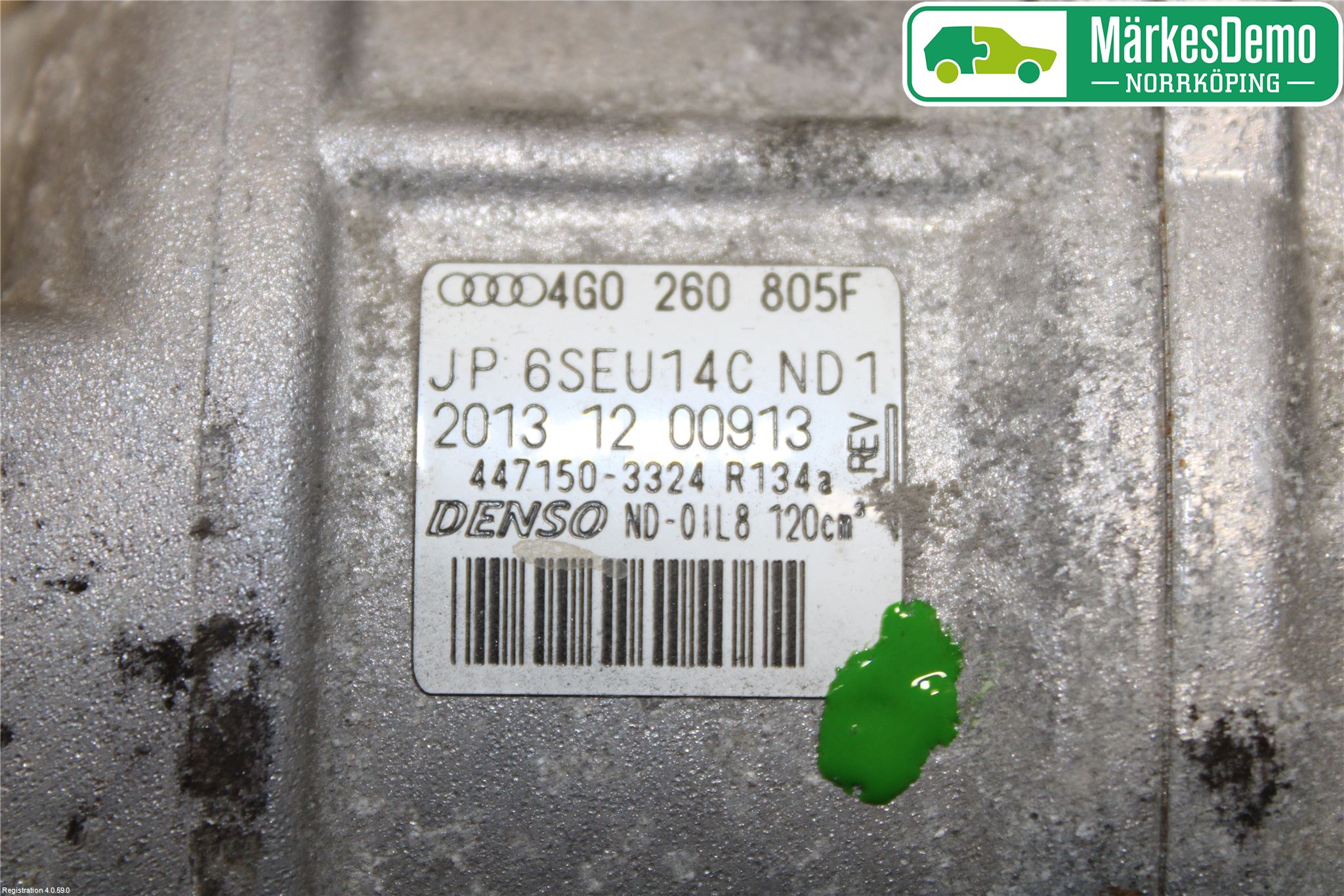 Audi A6/S6 4G 11-18 Varme Ac Kompressor