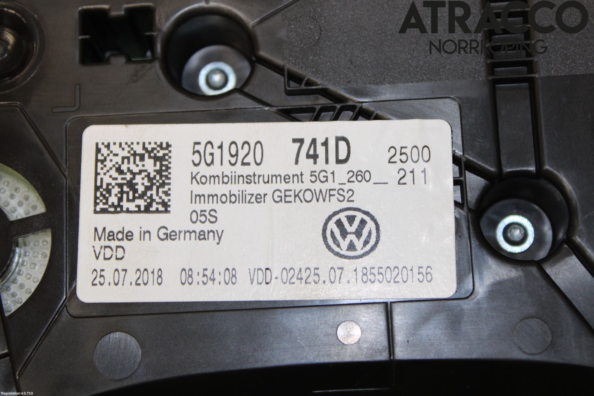Volkswagen VW GOLF / E-GOLF VII 13-20 Instr Kombinert