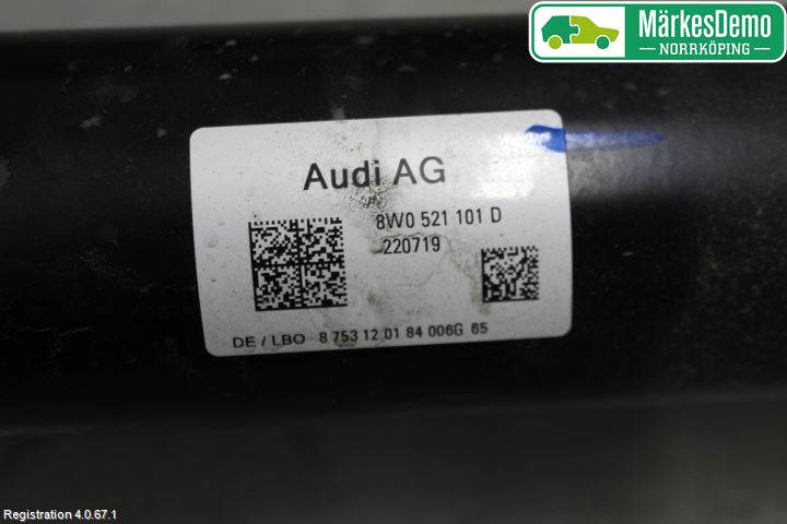 Audi A5 17- Mellomaksel Kompl