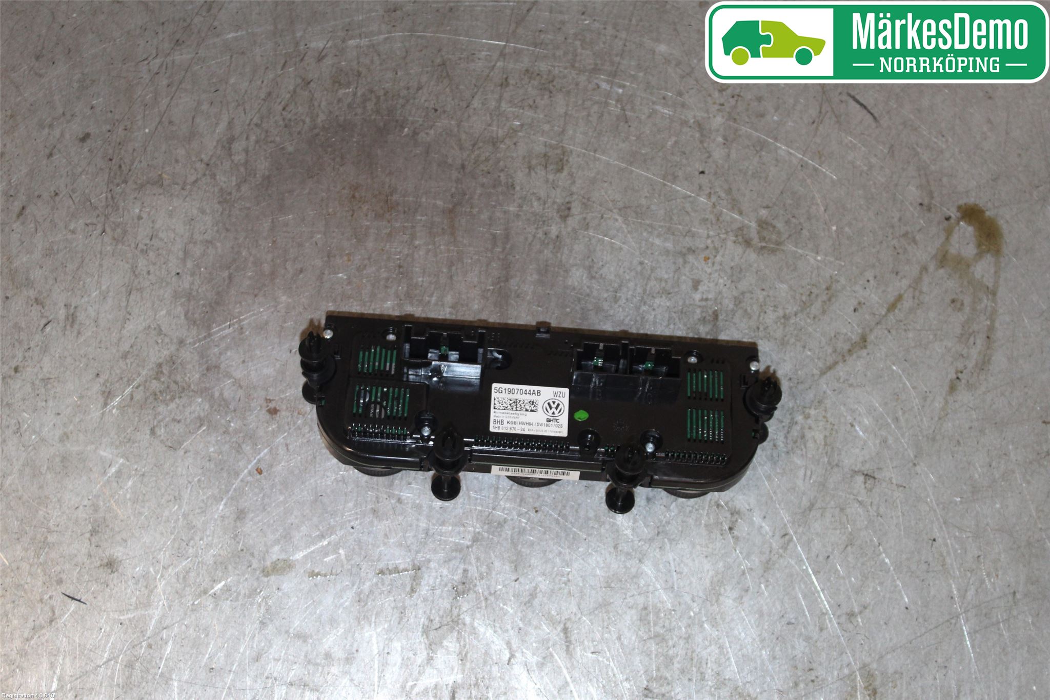 Volkswagen VW GOLF / E-GOLF VII 13-20 Varmeapparat Panel(Regulering)