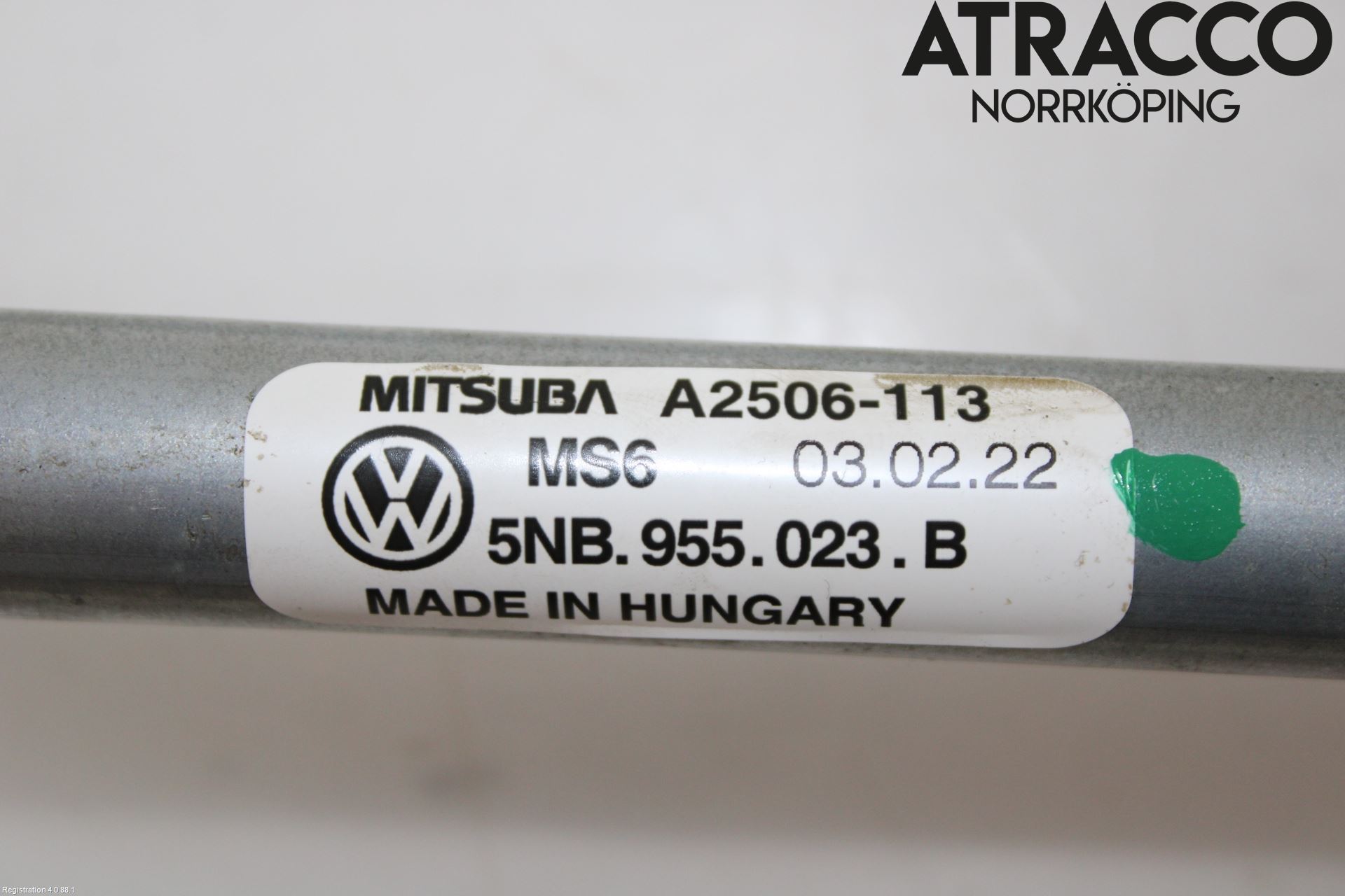 Volkswagen VW TIGUAN 16-24 Viskeroverføring Frontrute