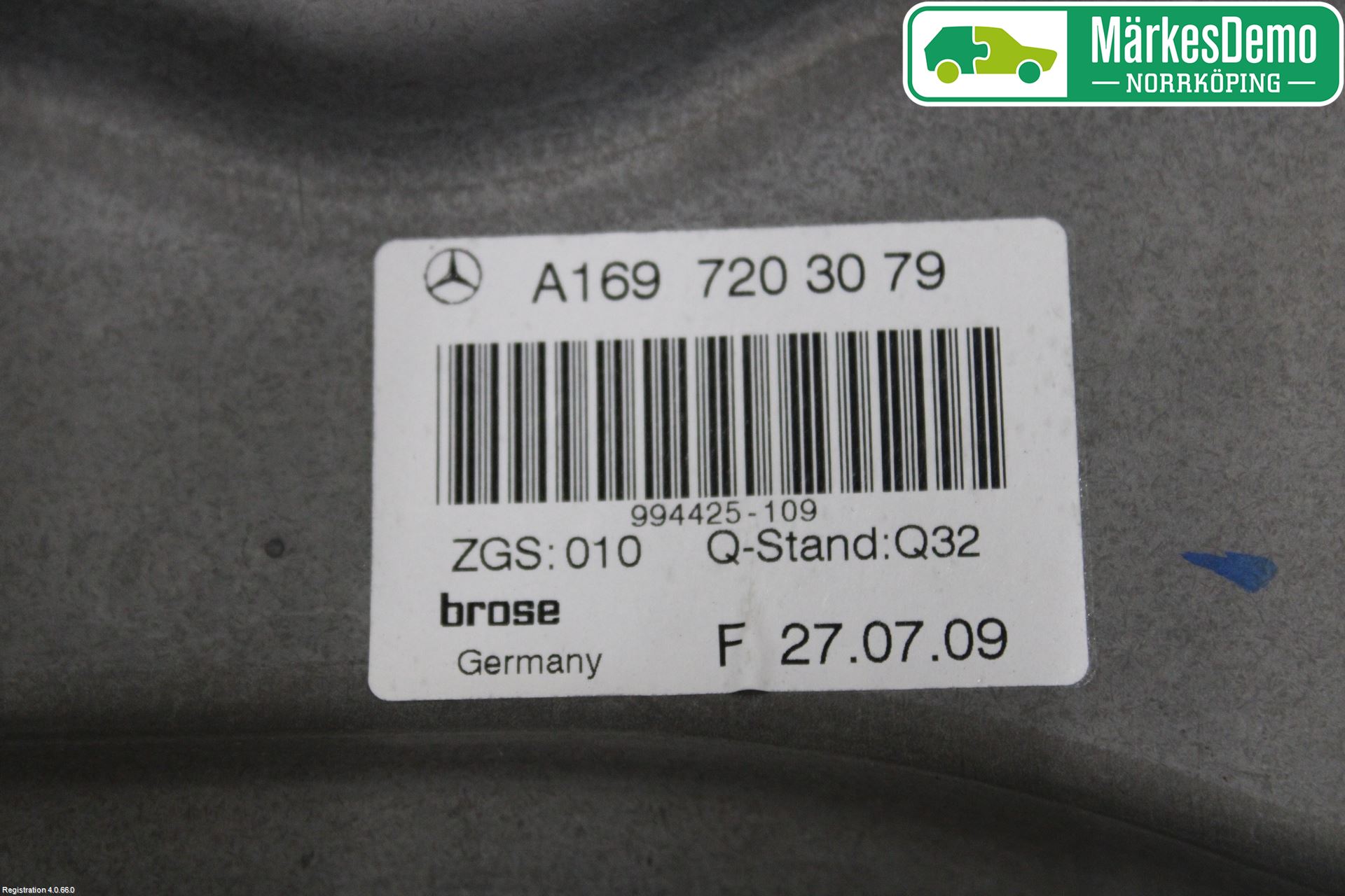 Mercedes-Benz MB B-KLASS (W245) 05-12 Vindusheis El Komp