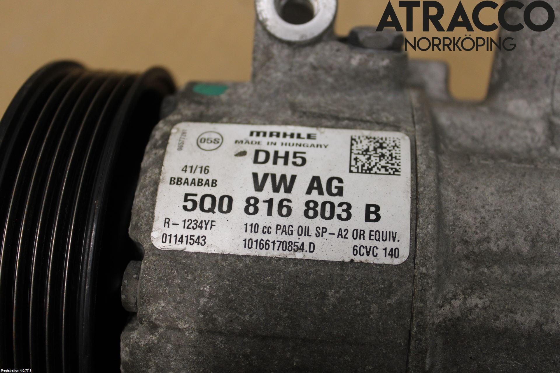 Audi A1/S1 11-18 Varme Ac Kompressor