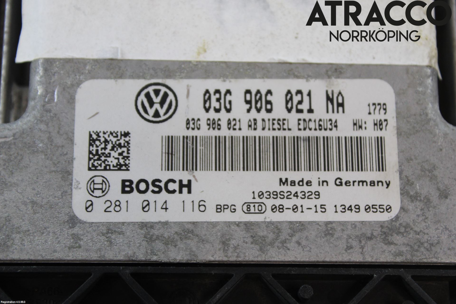 Volkswagen VW GOLF V 04-09 Styreenhet Innsprøytning