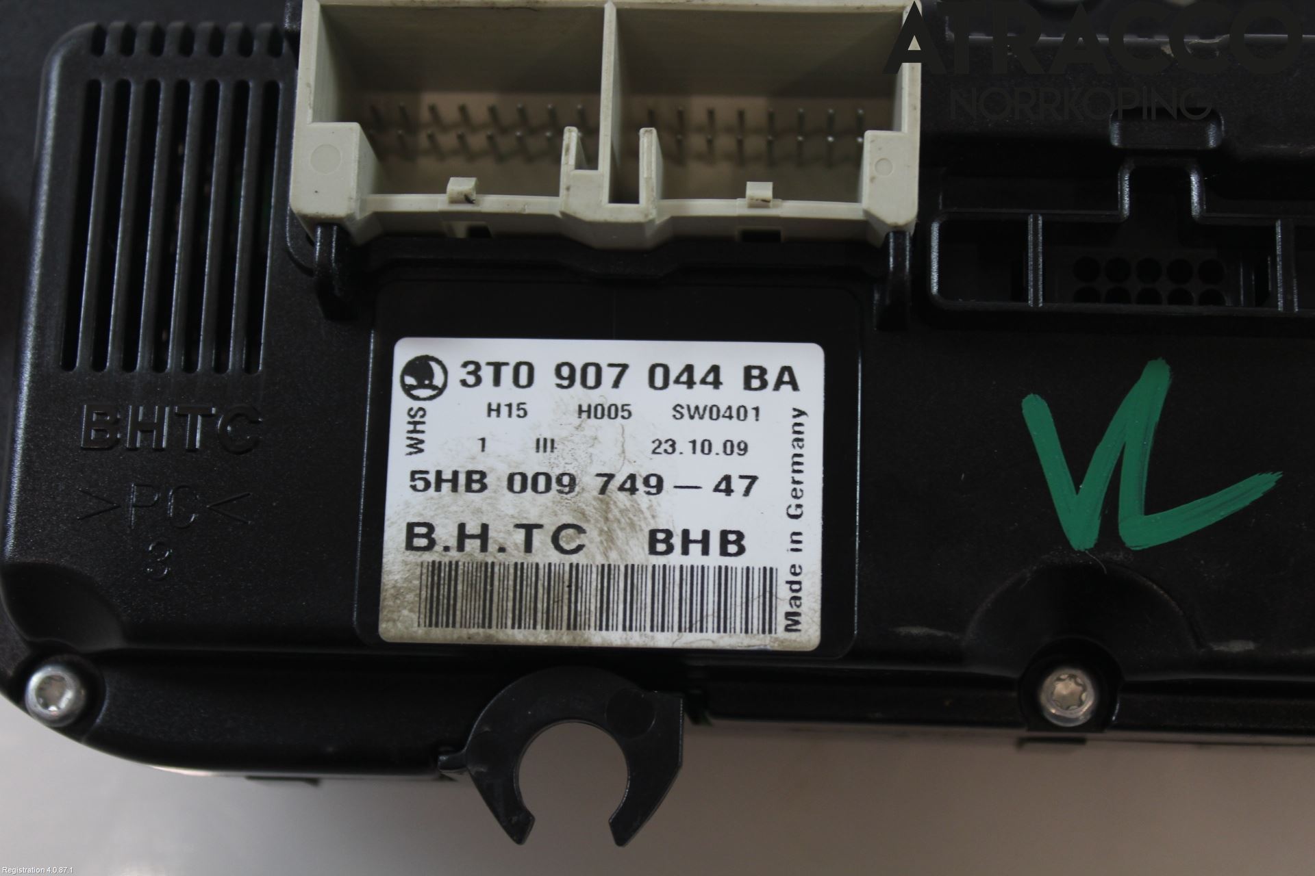 Skoda YETI Varmeapparat Panel(Regulering)