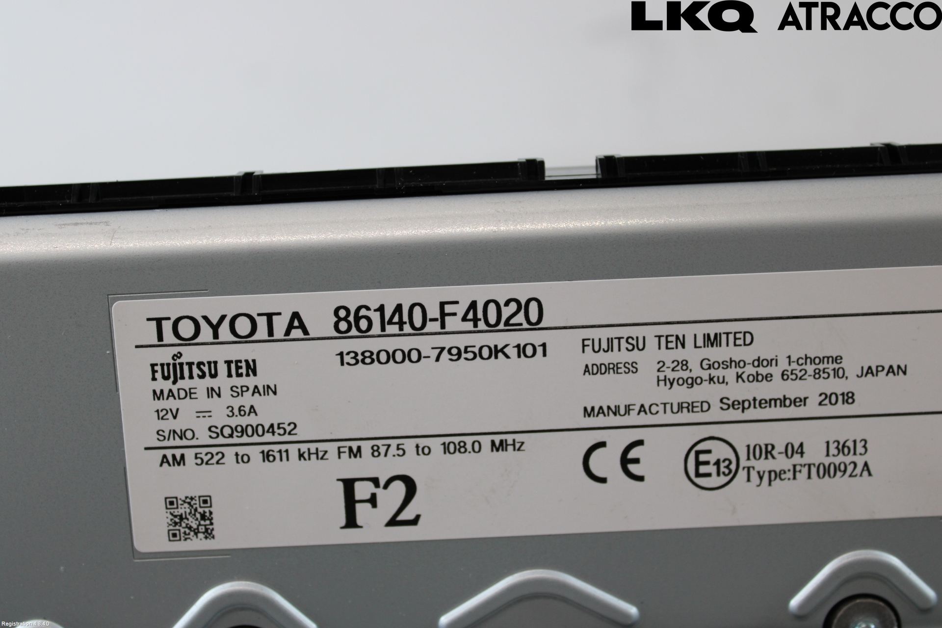 Toyota C-HR 16-23 Instr Skjerm Dvd-Gps-Ac-Tlf