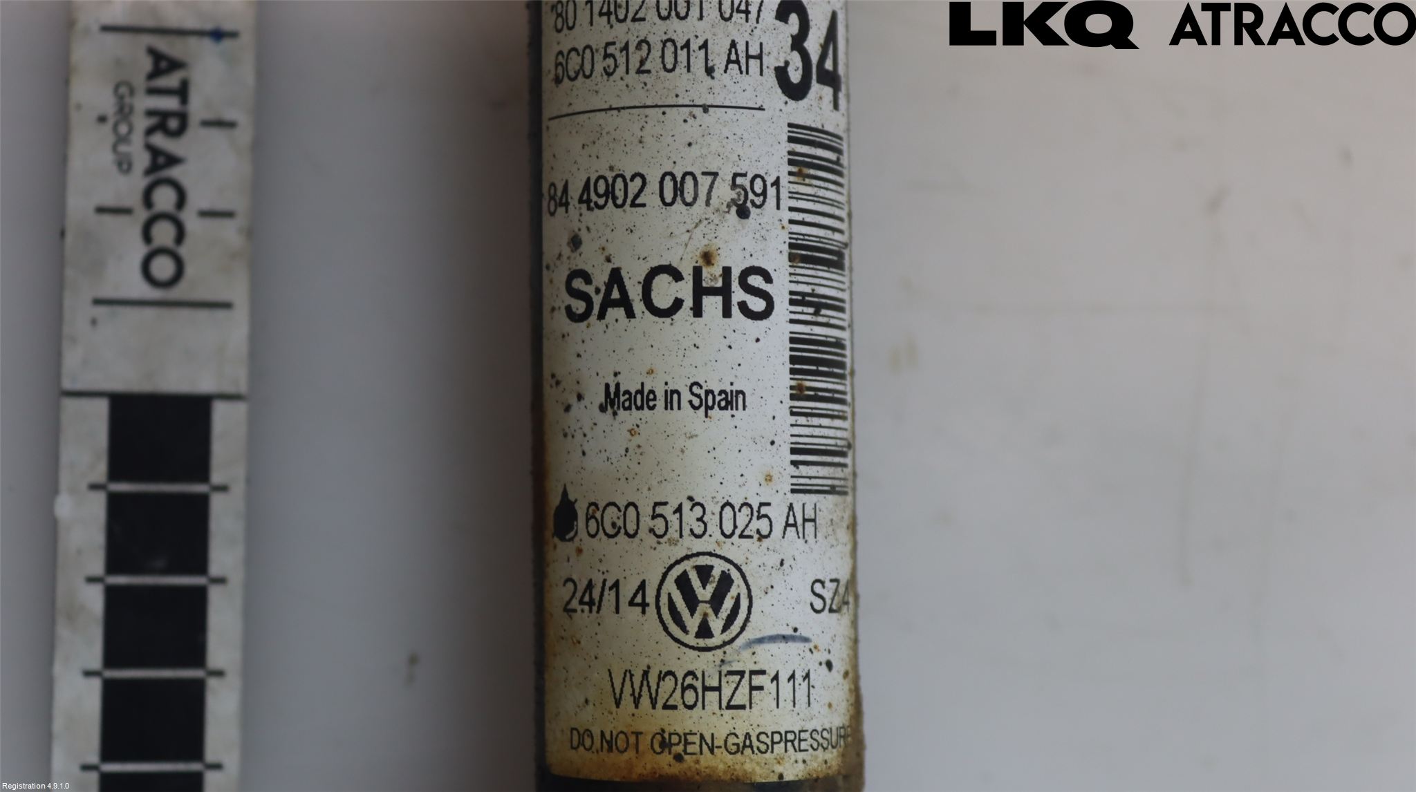 Volkswagen VW POLO 10-17 Støtdemper Bak