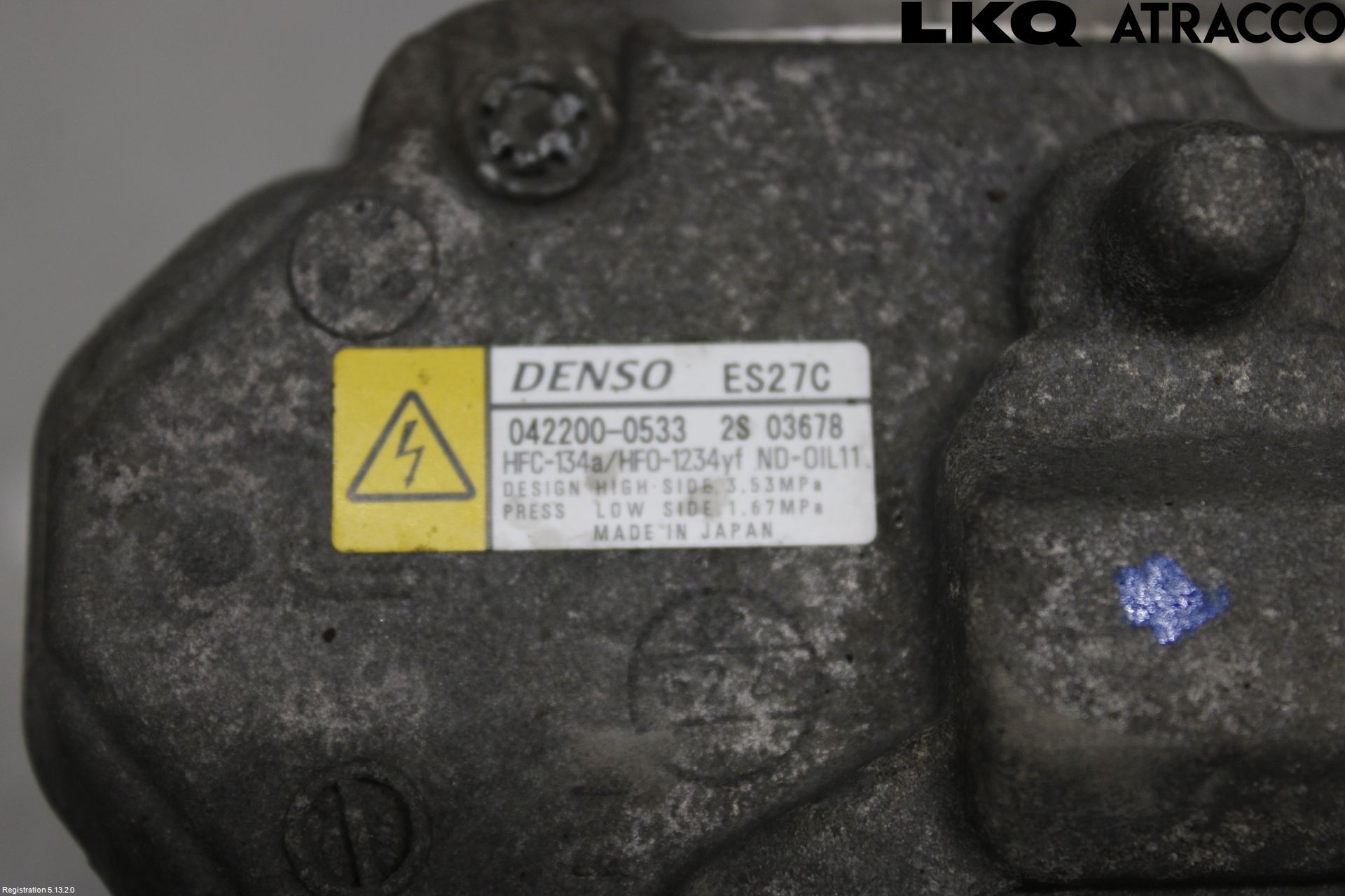 Lexus NX 300h 15-21 Varme Ac Kompressor