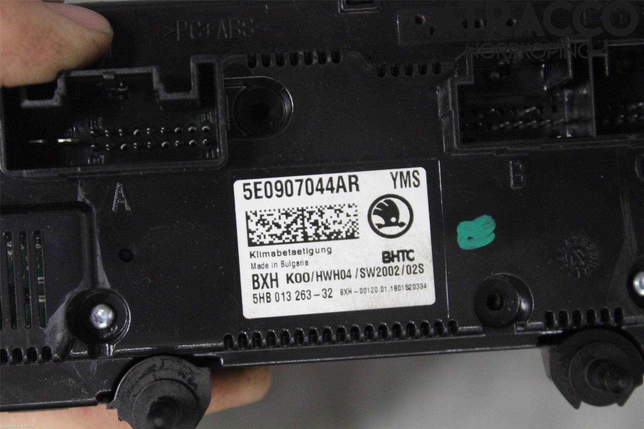 Skoda OCTAVIA (5E) 13-20 Varmeapparat Panel(Regulering)