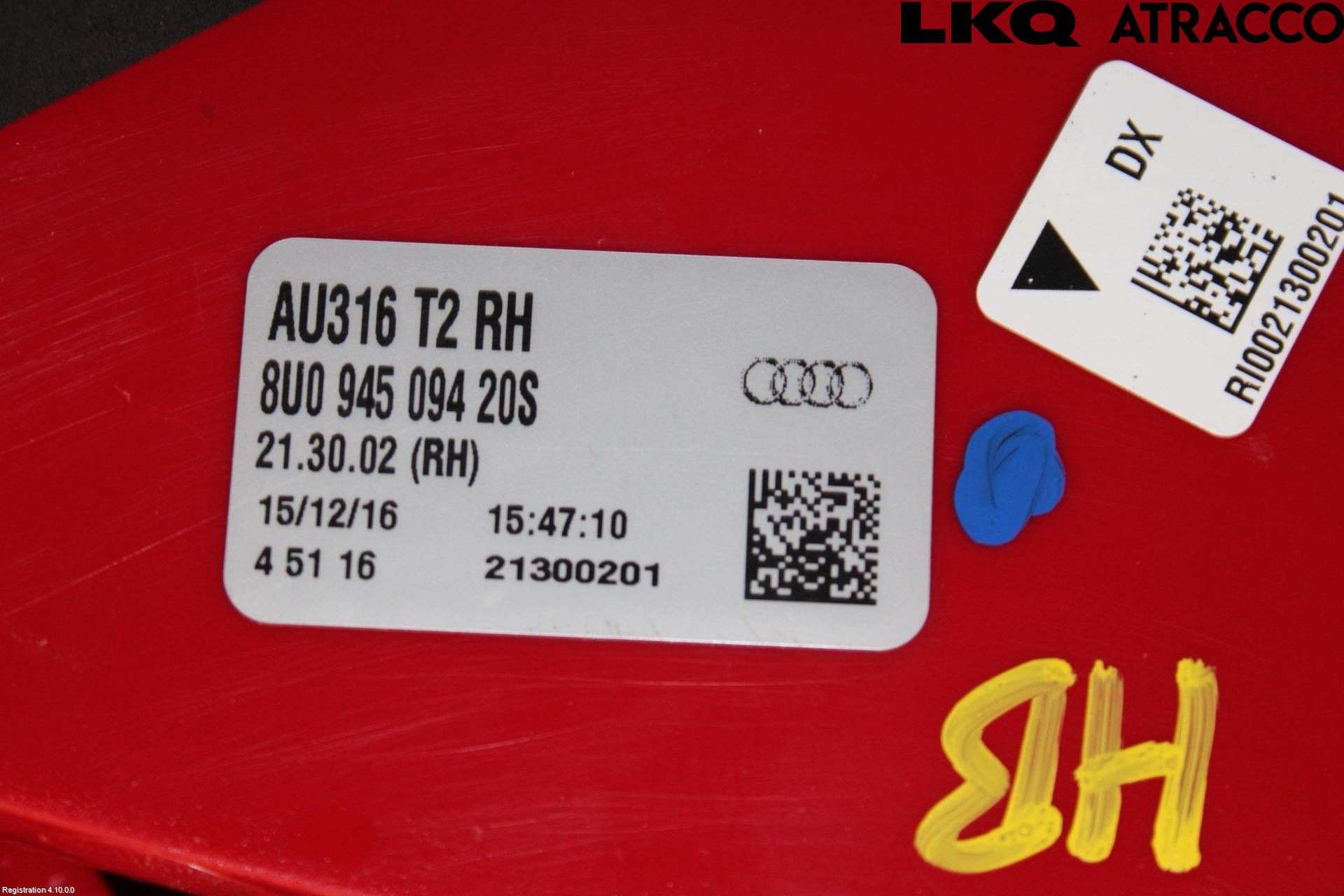 Audi Q3 8U 12-18 Baklykt Høyre  På Luke(Indre)