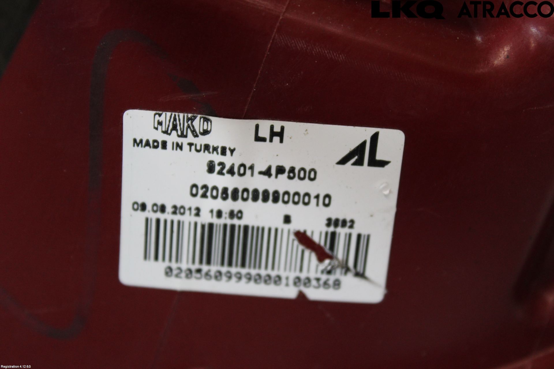 Hyundai i20 PB 09-14 Baklykt Venstre