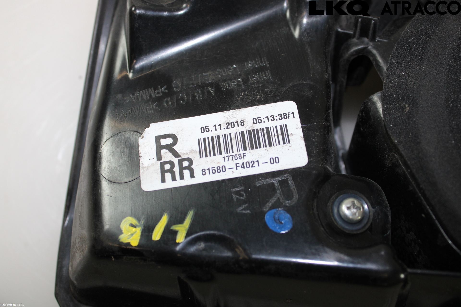 Toyota C-HR 16-23 Baklykt Høyre  På Luke(Indre)