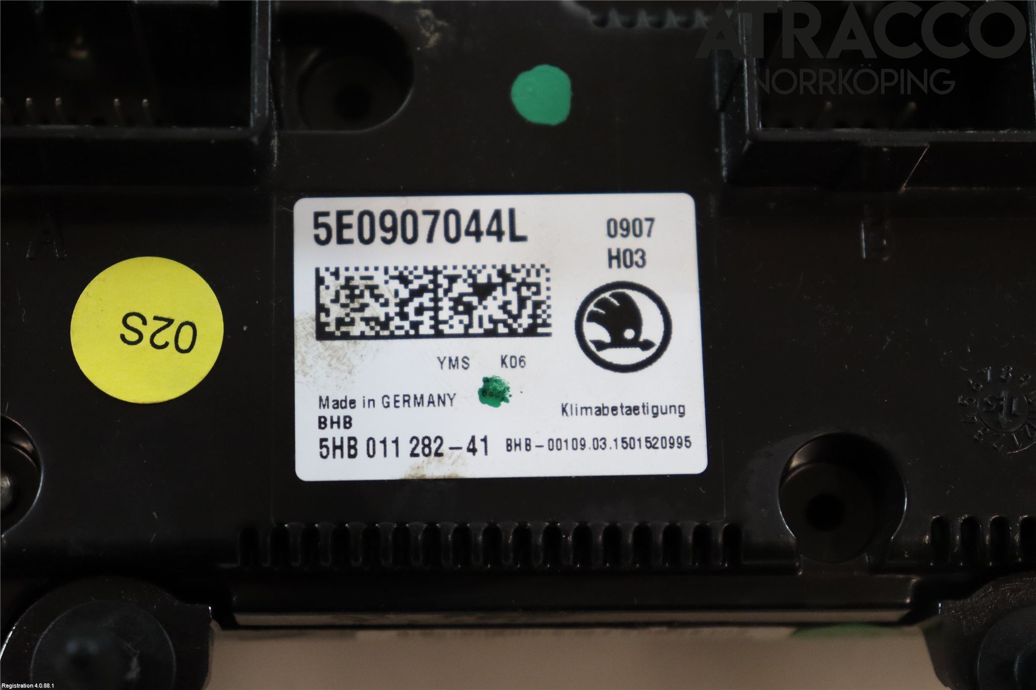 Skoda OCTAVIA (5E) 13-20 Varmeapparat Panel(Regulering)