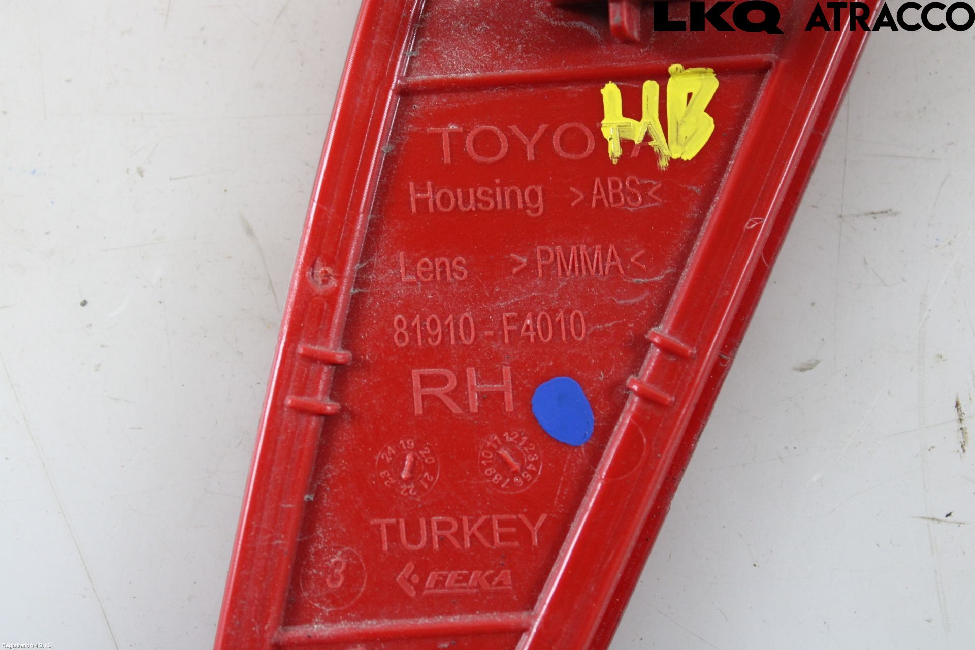Toyota C-HR 16-23 Refleks Bak