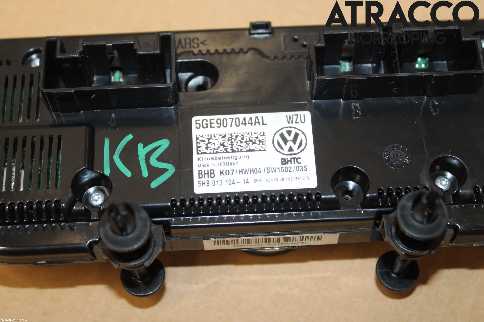 Volkswagen VW PASSAT 15-19 Varmeapparat Panel(Regulering)