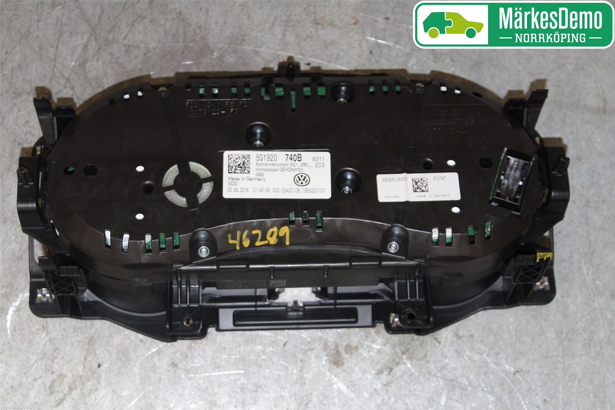 Volkswagen VW GOLF / E-GOLF VII 13-20 Instr Kombinert