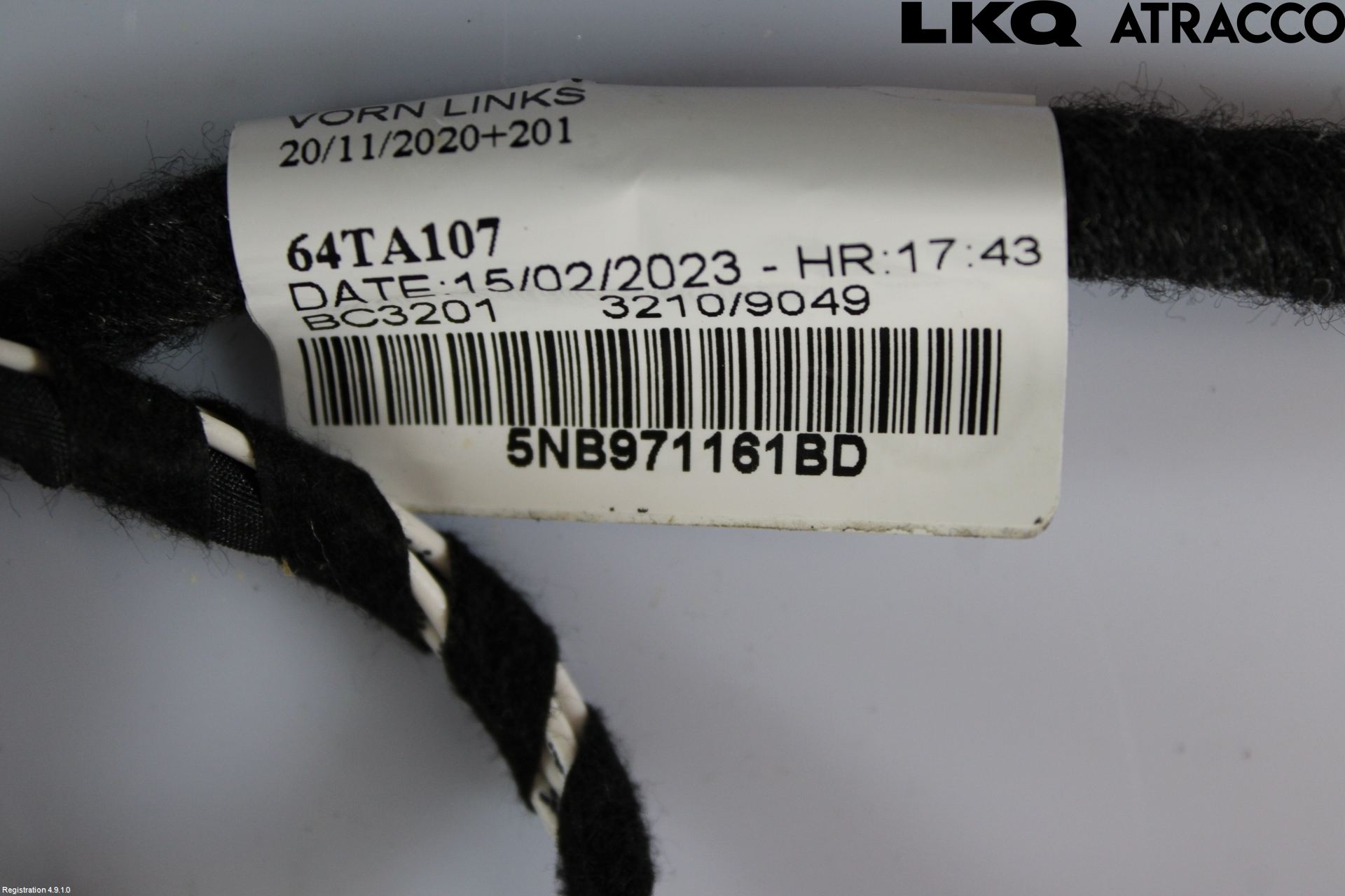 Volkswagen VW TIGUAN 16-24 Ledningsnett