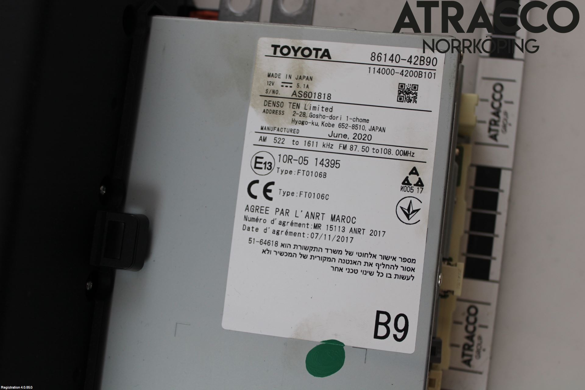 Toyota RAV4 19- Stereo Radio Med Cd