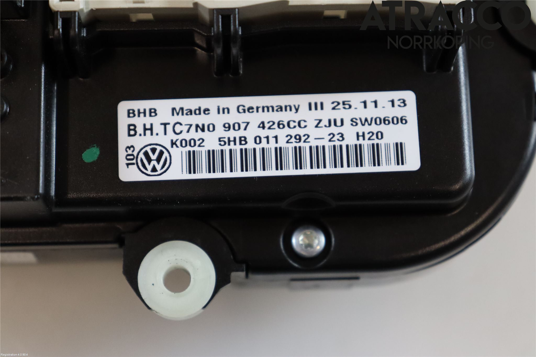 Volkswagen VW TOURAN 10-15 Varmeapparat Panel(Regulering)