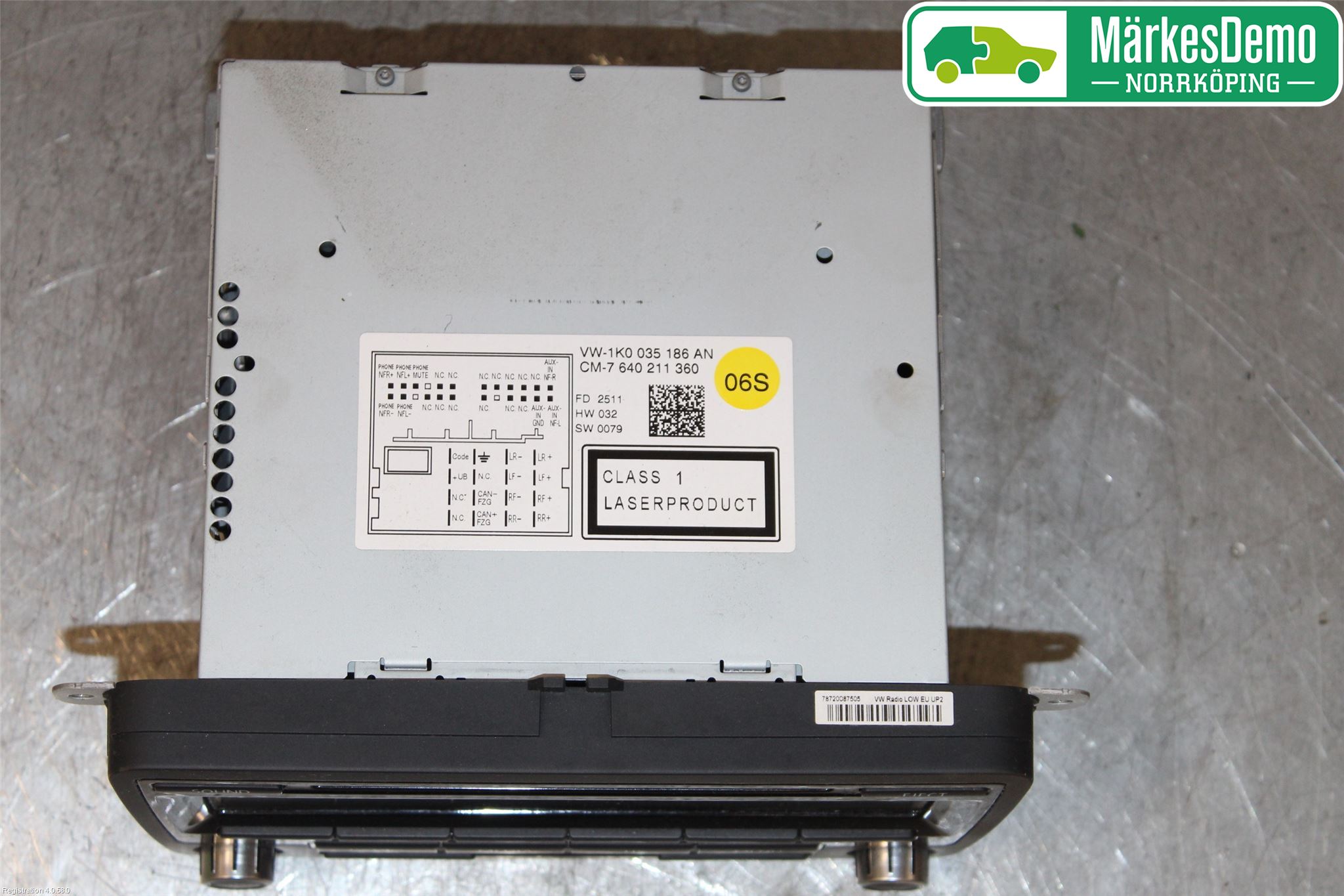 Volkswagen VW GOLF VI 09-13 Stereo Radio Med Cd