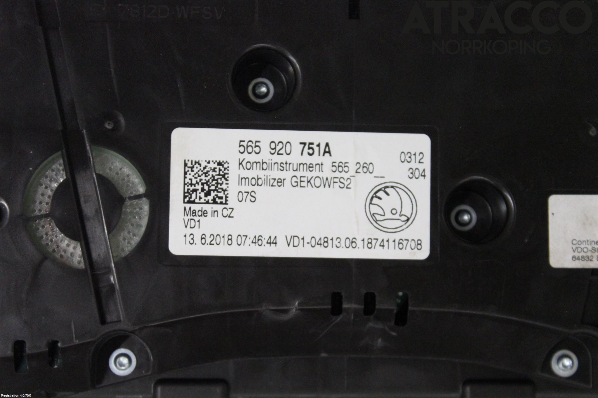 Skoda KAROQ 18- Instr Kombinert