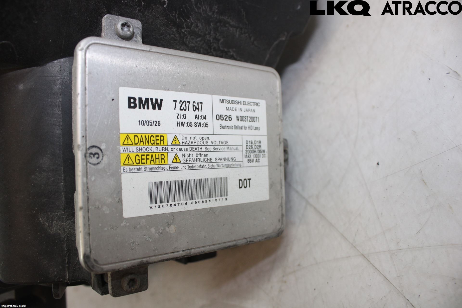 BMW 3 E90/91 SED/TOU 05-12 Frontlykt Venstre