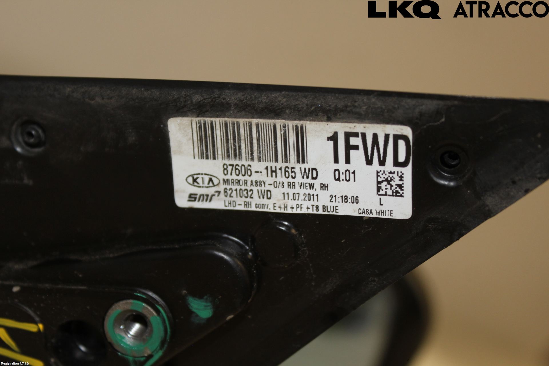 Kia CEED 06-12 Speil H M-El Justering
