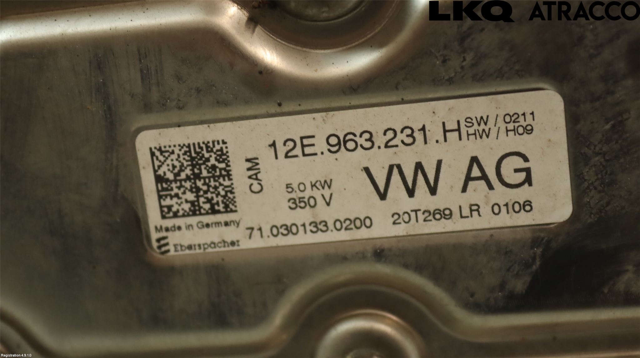 Volkswagen VW UP! / E-UP! Motorvarmer Elektrisk