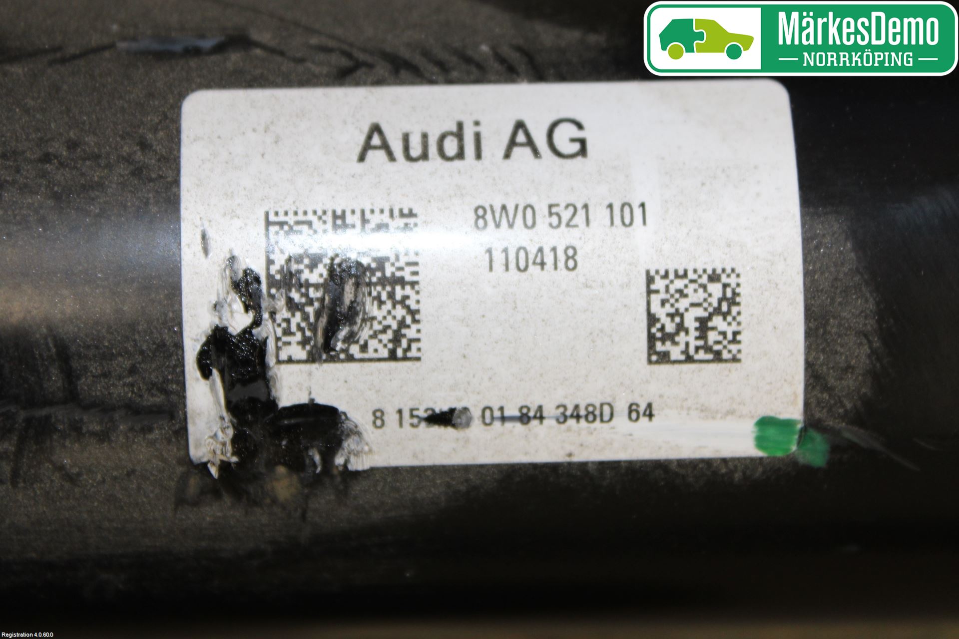Audi A4/S4 B9 16-19 Mellomaksel Kompl