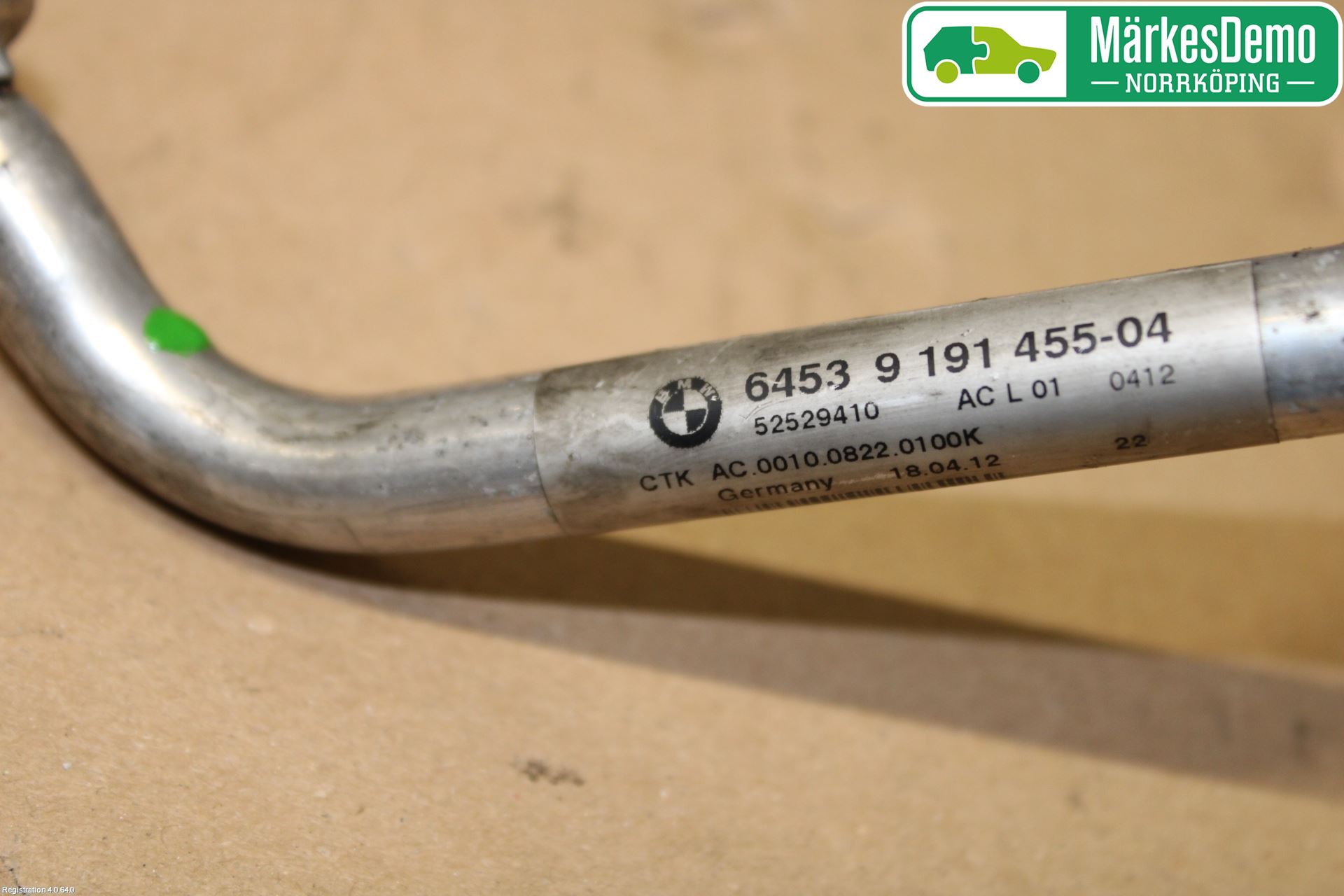 BMW 5 F10/F11/F18 09-17 Varme Ac Slange - Rør