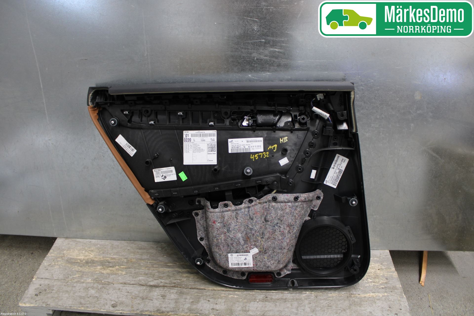 Volkswagen VW PASSAT 11-14 Innr Dørtrekk Høyre