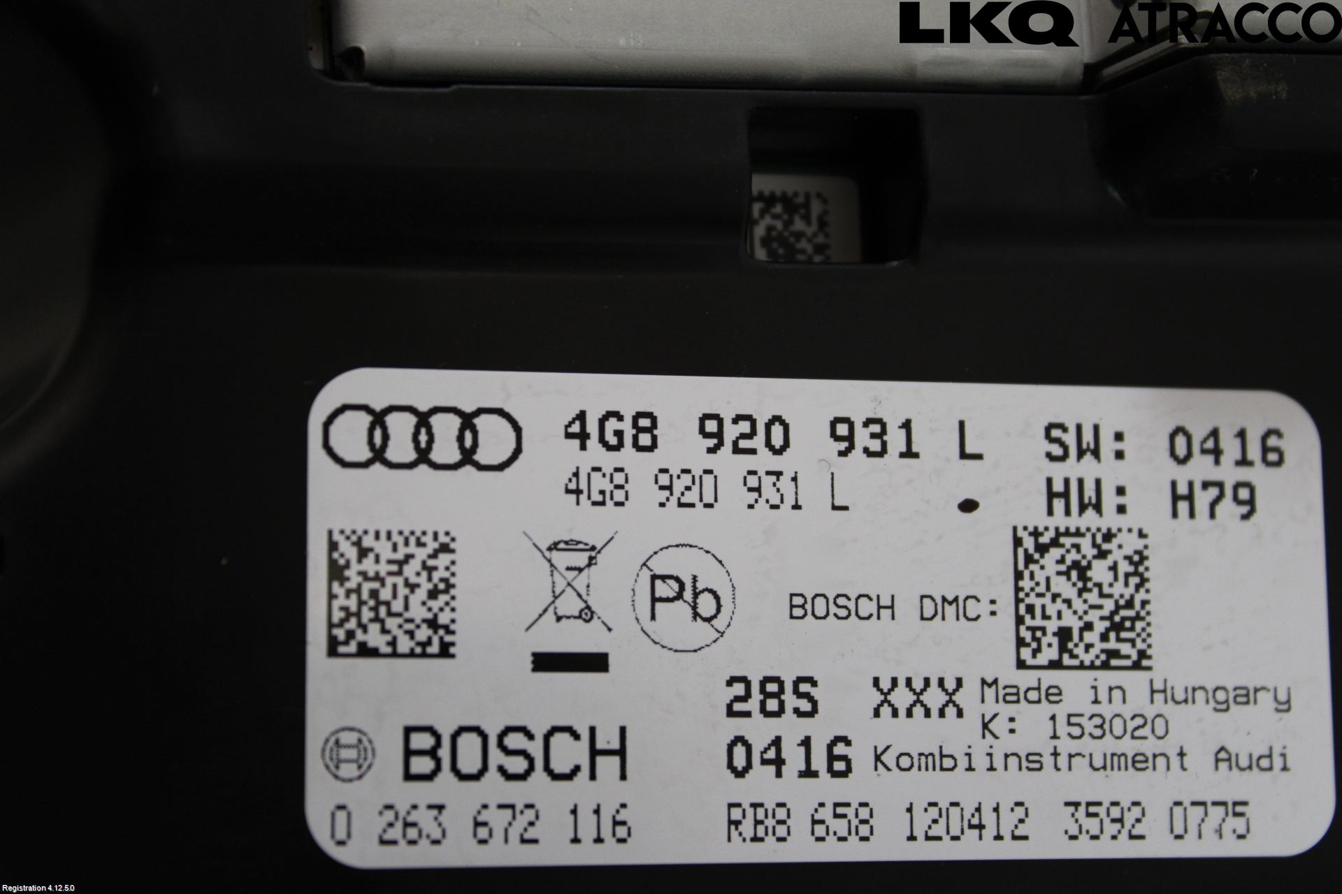 Audi A6/S6 4G 11-18 Instr Kombinert
