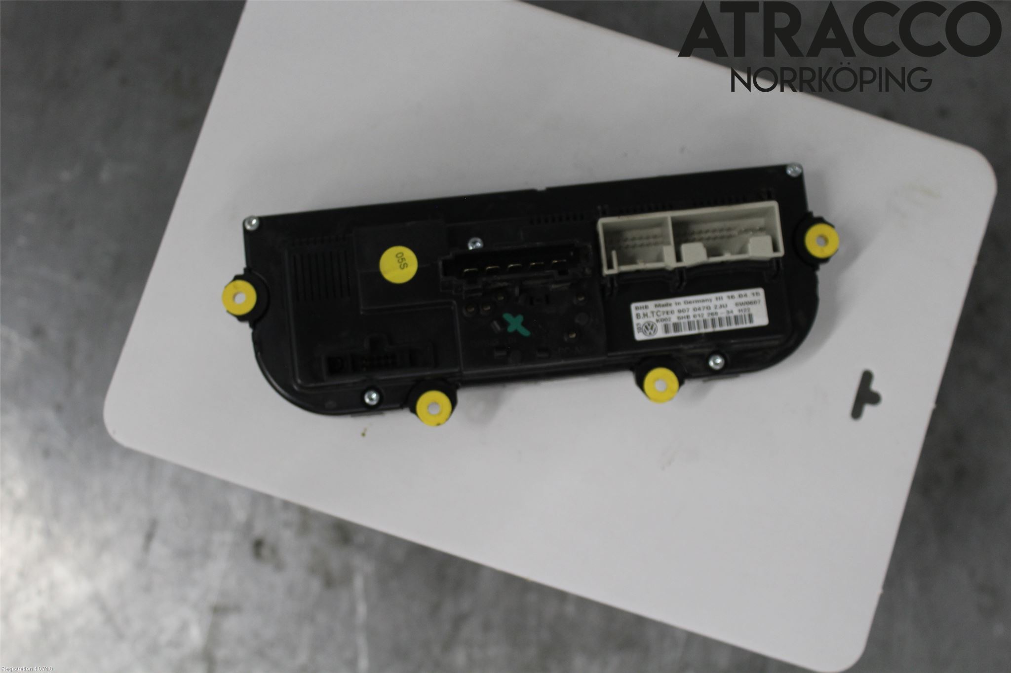 Volkswagen VW TRANSP/CARAVELLE (T6) 16-22 Varmeapparat Panel(Regulering)
