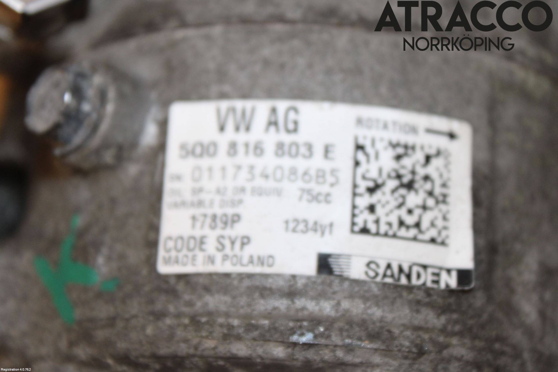 Skoda FABIA 15-21 Varme Ac Kompressor