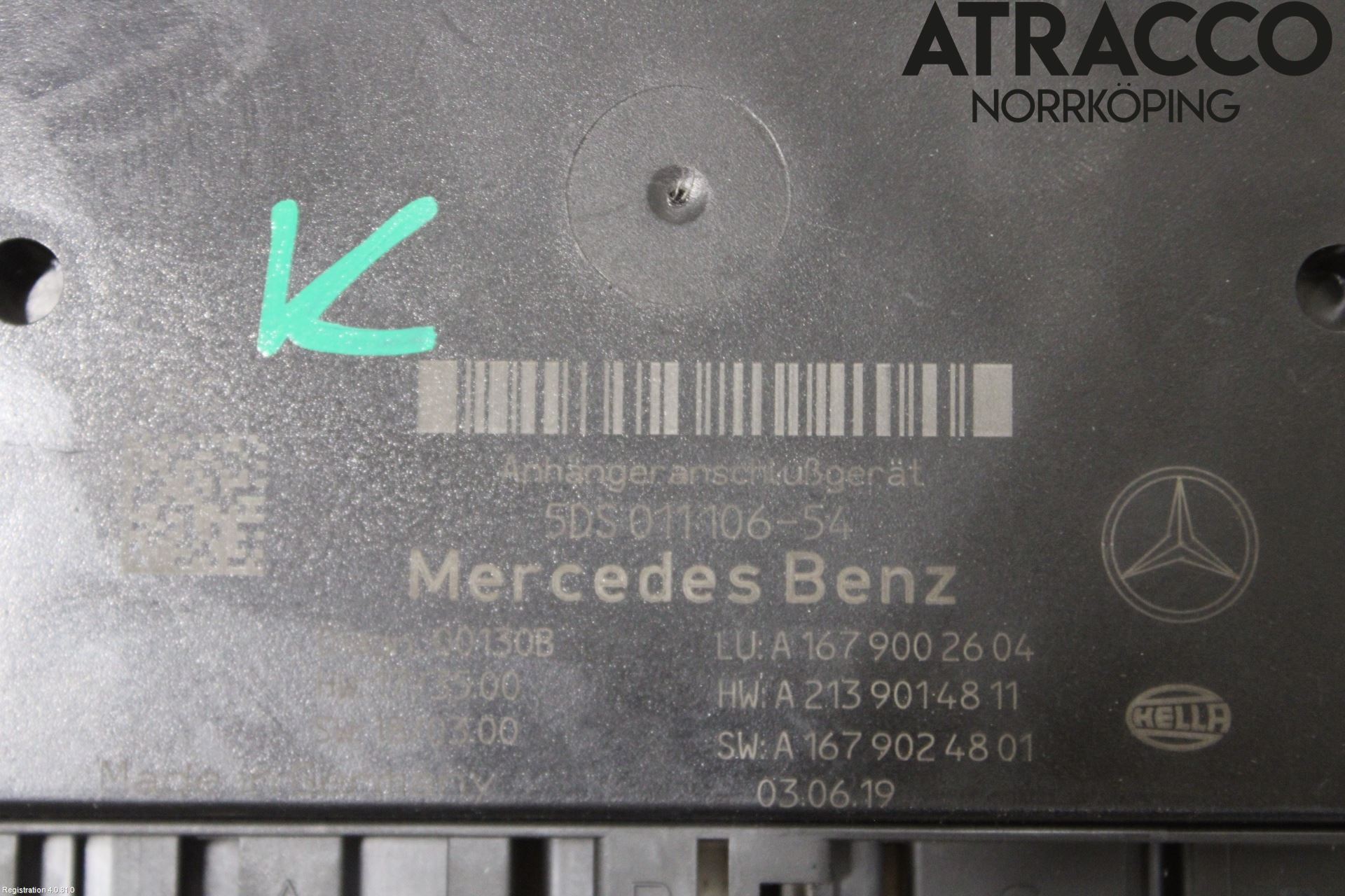 Mercedes-Benz MB CLA-KLASS (C118/X118) 19- Styreenhet Tilhengerfeste